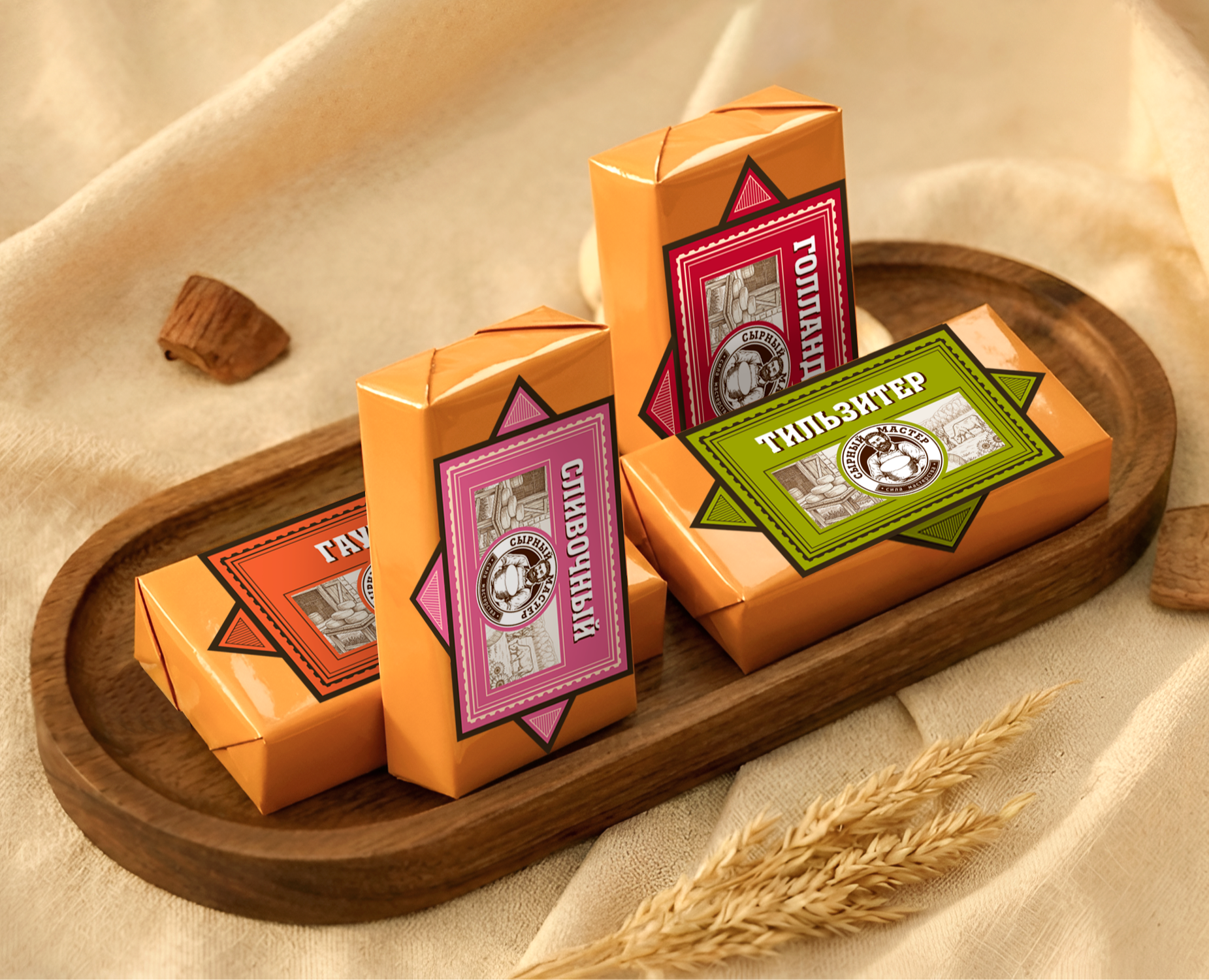 Редизайн ТМ Сырный мастер — Брендинг, Промдизайн на Dprofile