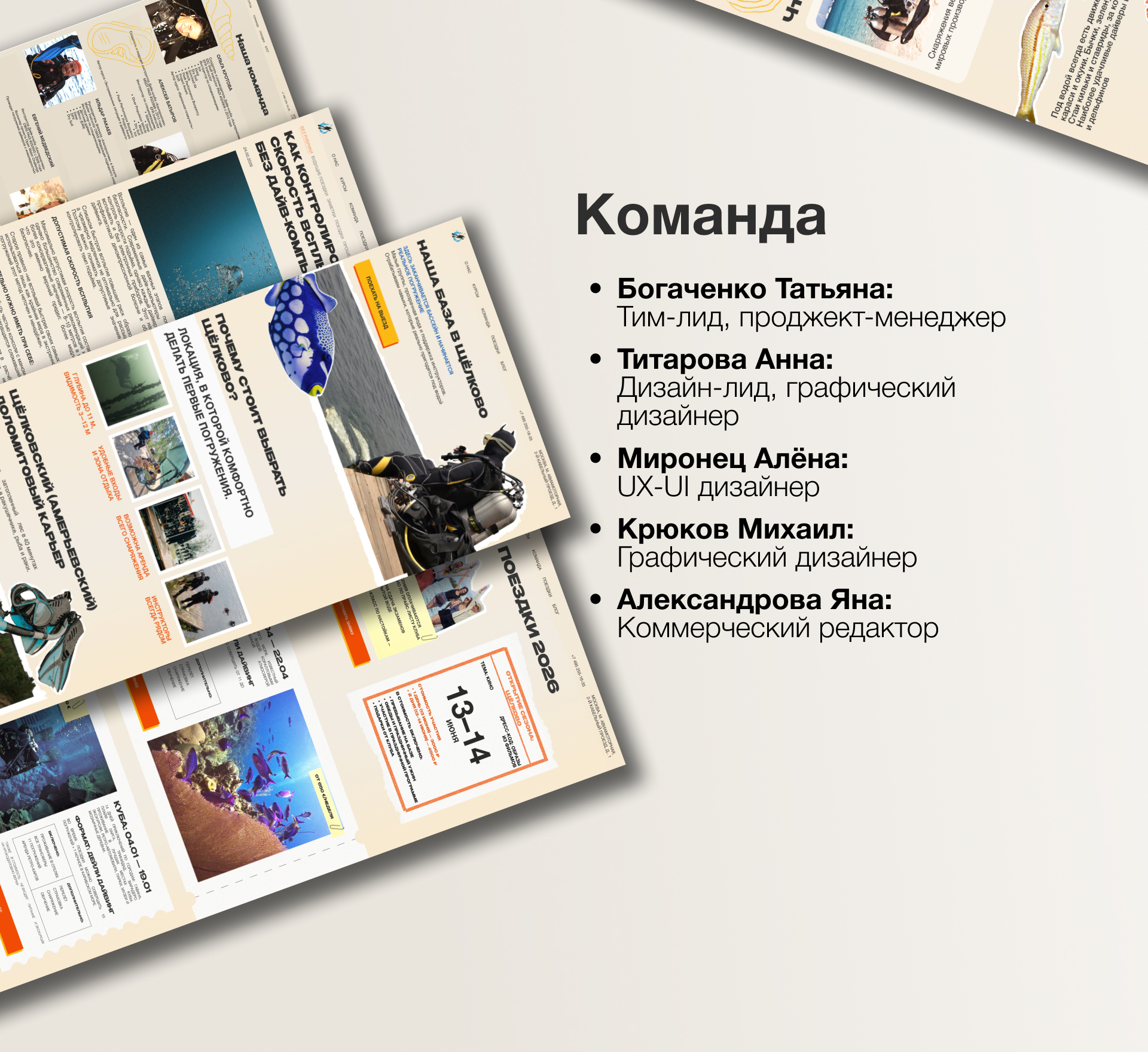 Редизайн сайта дайв-клуба Альтернатива — Изображение №6 — Интерфейсы на Dprofile