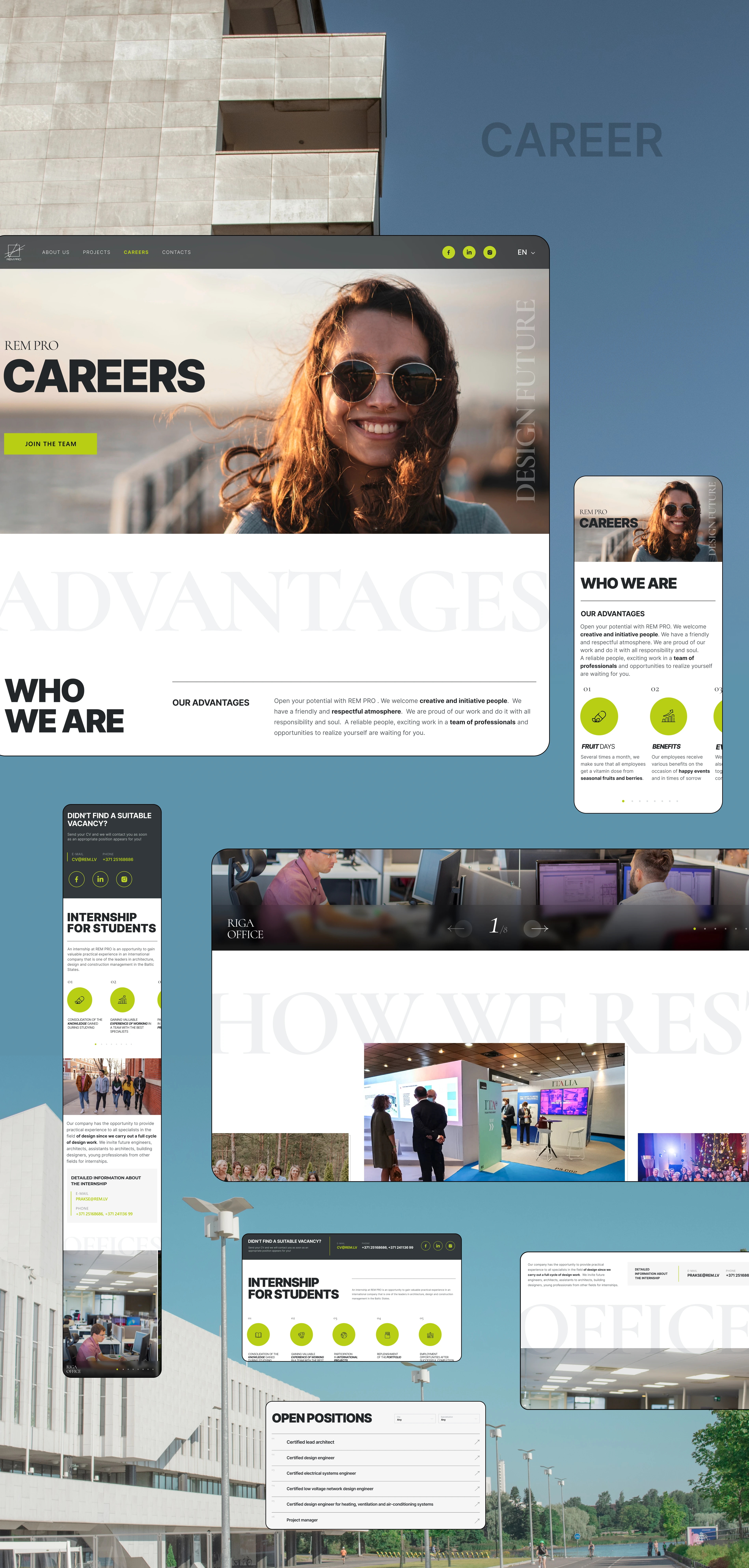 REM PRO / ARCHITECTURE / ENGINEERING / CONSTRUCTION — Изображение №6 — Интерфейсы, Анимация на Dprofile