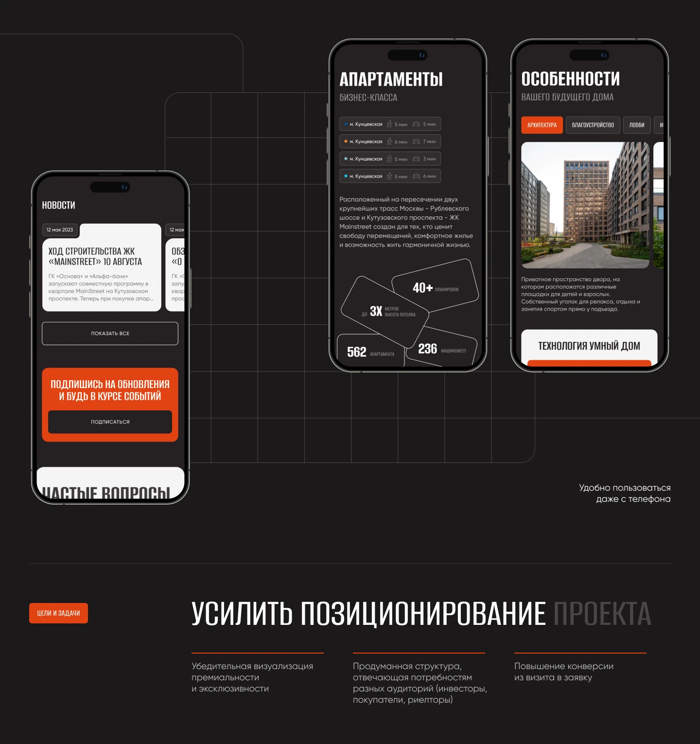 ЖК Mainstreet — Изображение №2 — Интерфейсы, Анимация на Dprofile