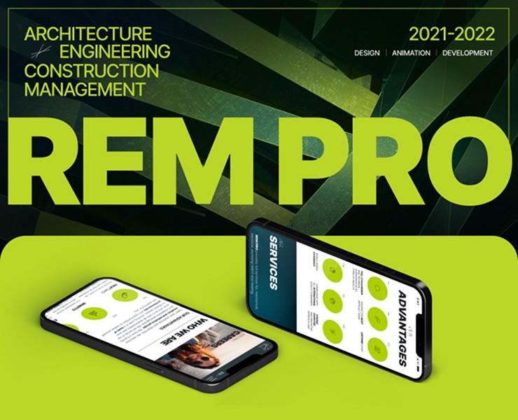 REM PRO / ARCHITECTURE / ENGINEERING / CONSTRUCTION — Интерфейсы, Анимация на Dprofile