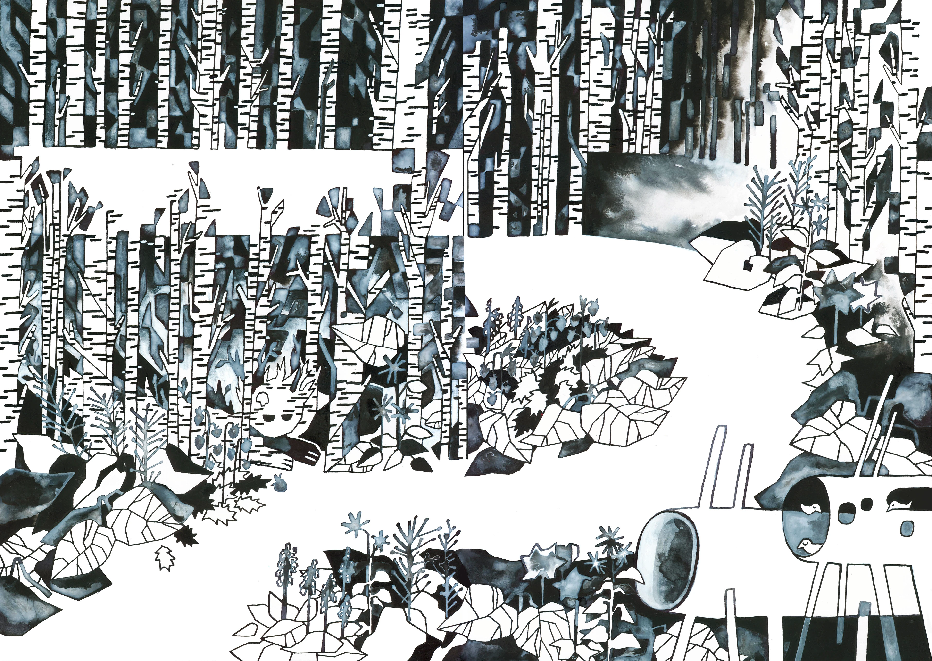 Роща ГЭС-2 — Изображение №1 — Иллюстрация, Графика на Dprofile