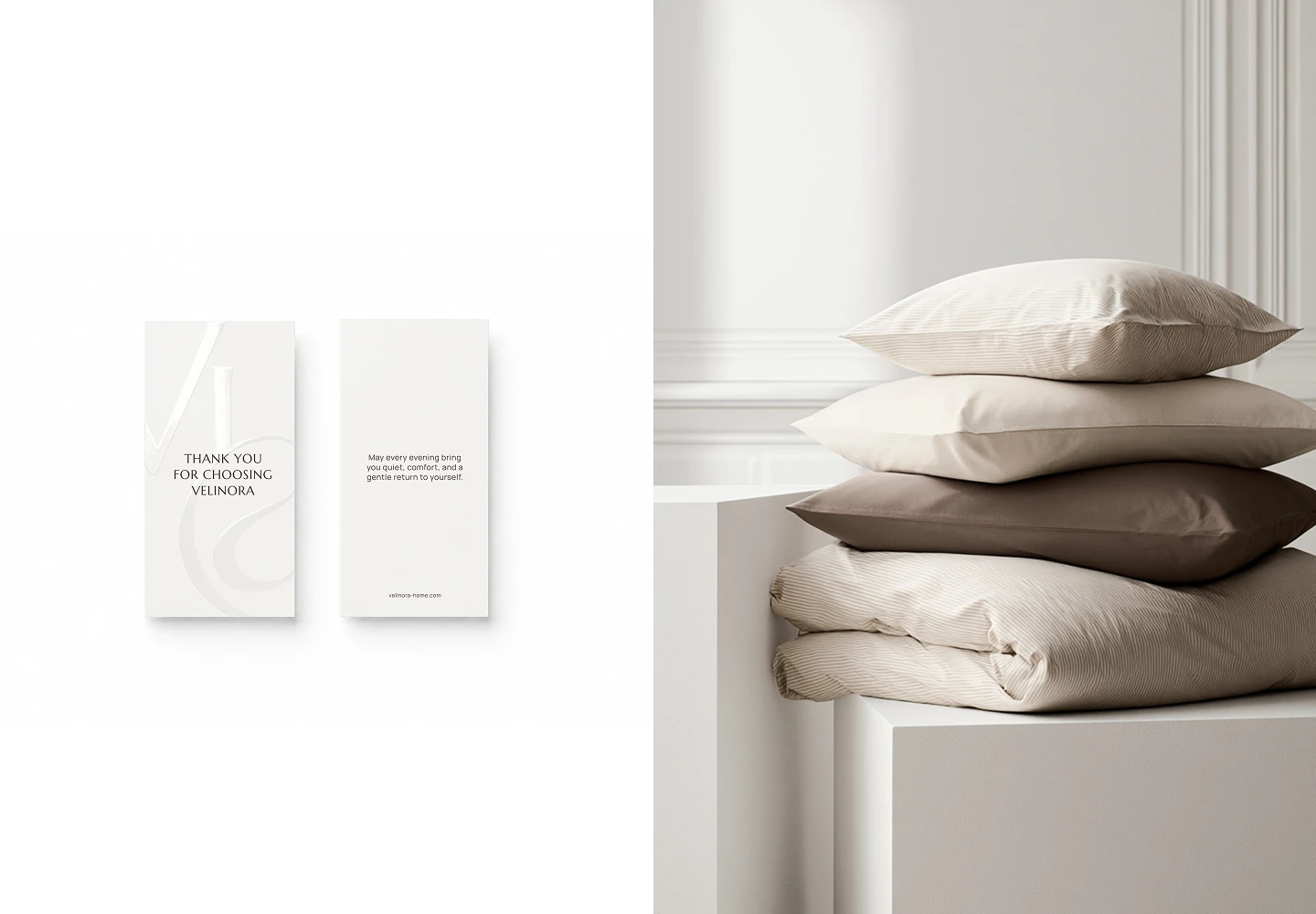 BRAND IDENTITY BED LINEN VELINORA — Изображение №10 — Брендинг на Dprofile