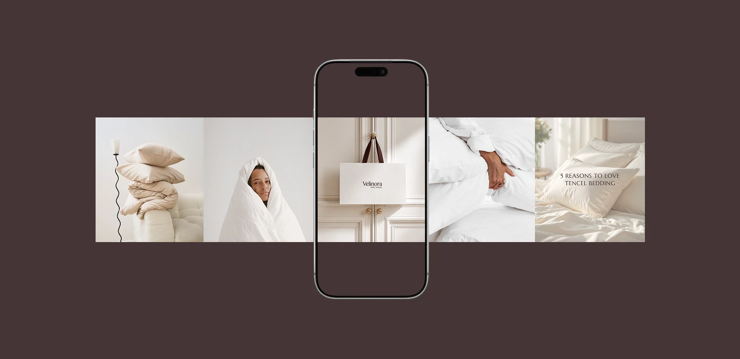 BRAND IDENTITY BED LINEN VELINORA — Изображение №14 — Брендинг на Dprofile