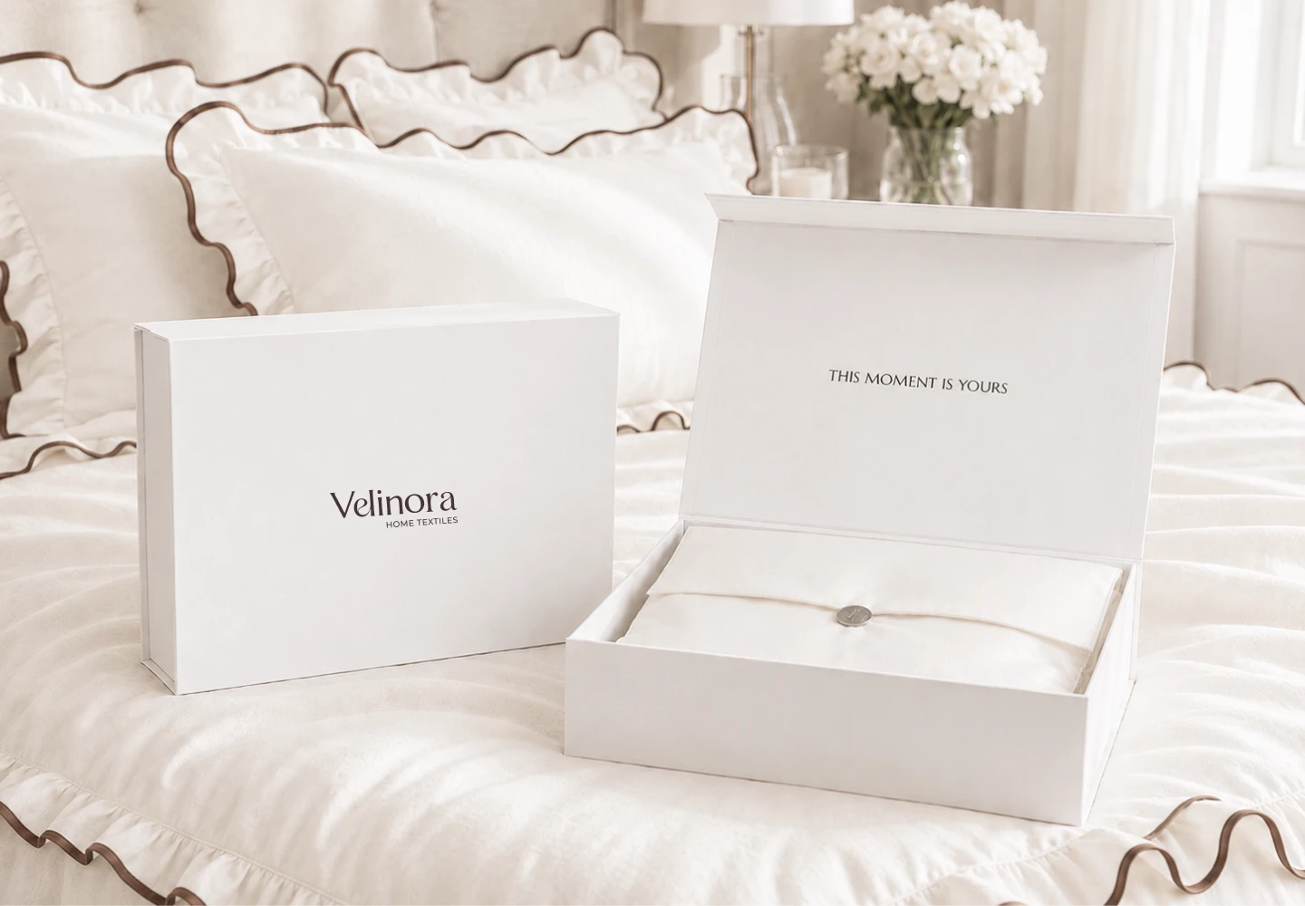 BRAND IDENTITY BED LINEN VELINORA — Изображение №7 — Брендинг на Dprofile