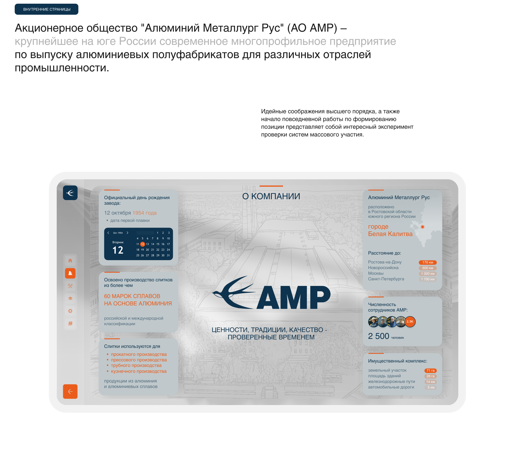 АМР - Метал-Экспо — Изображение №3 — Интерфейсы, Анимация на Dprofile