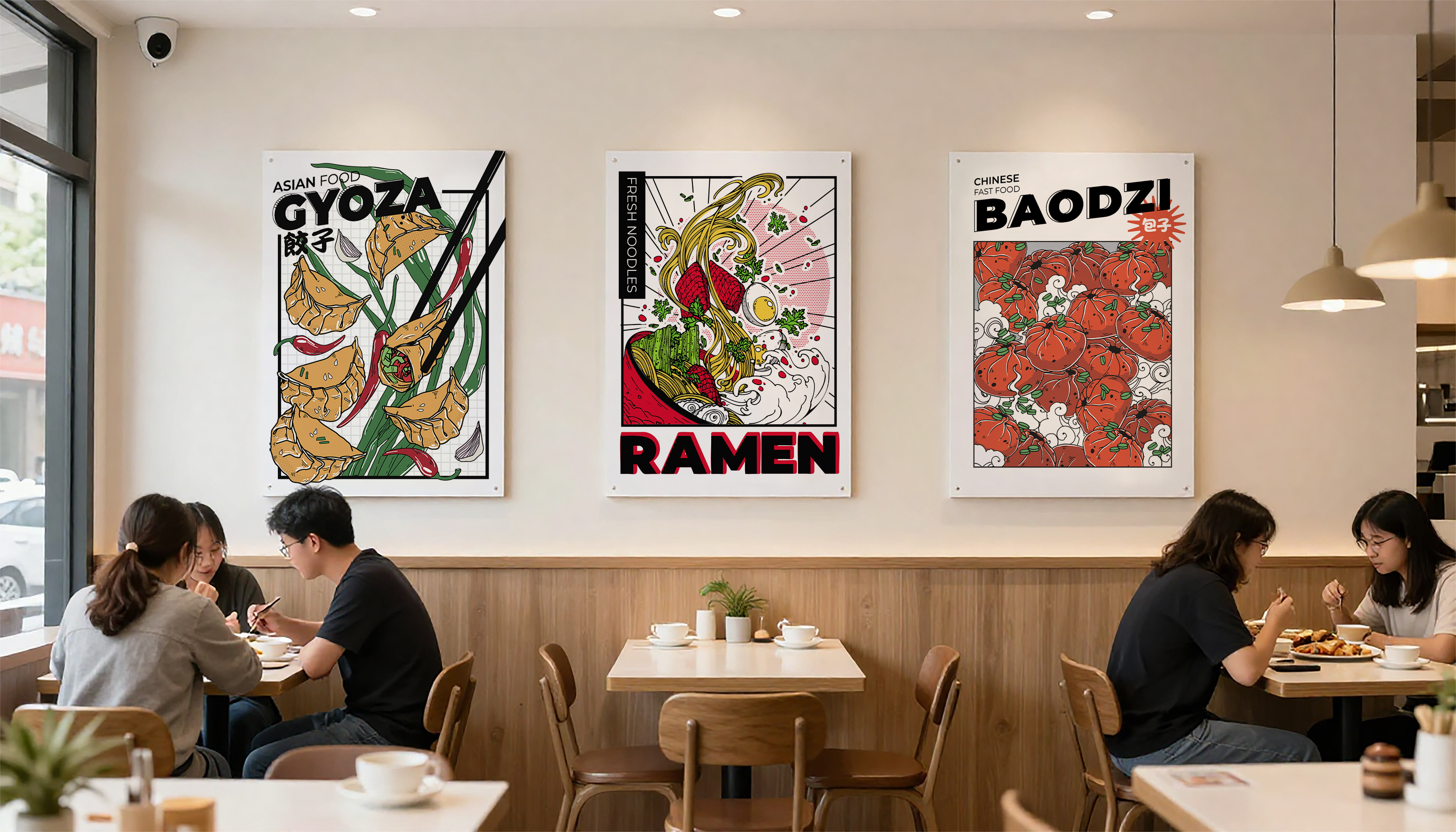 Иллюстрации для ресторана китайской кухни — Изображение №1 — Иллюстрация, Графика на Dprofile