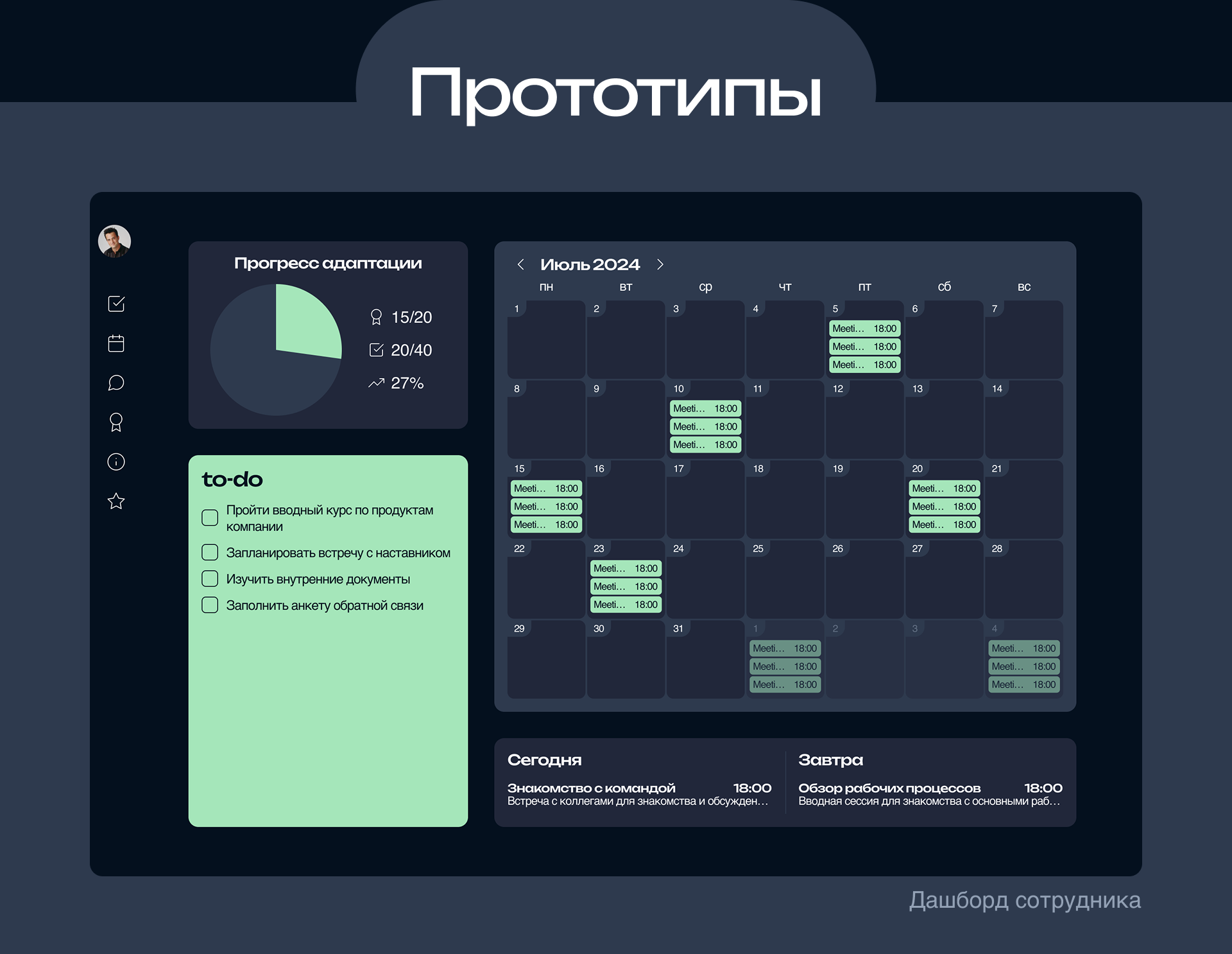 Сервис адаптации сотрудников || UDV Group — Изображение №6 — Интерфейсы на Dprofile