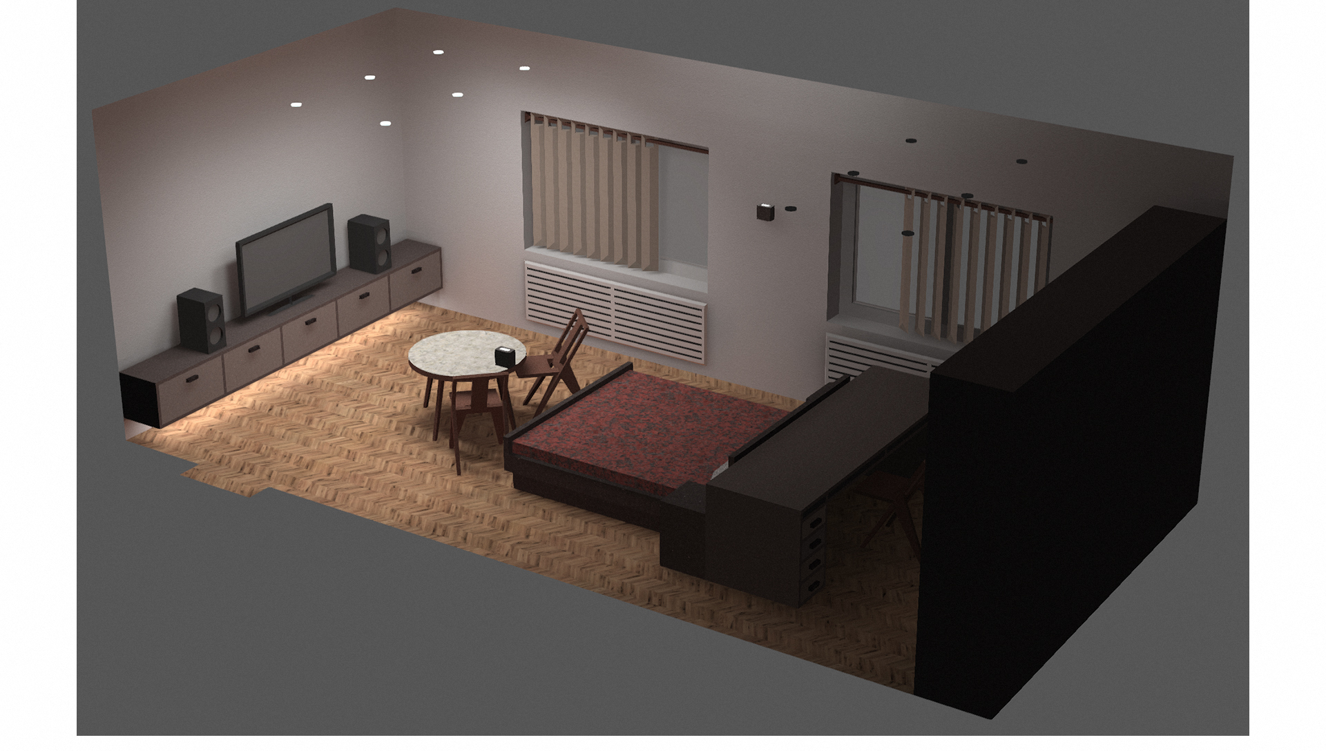 Спальня 3800 х 8000 мм — Изображение №11 — Архитектура на Dprofile