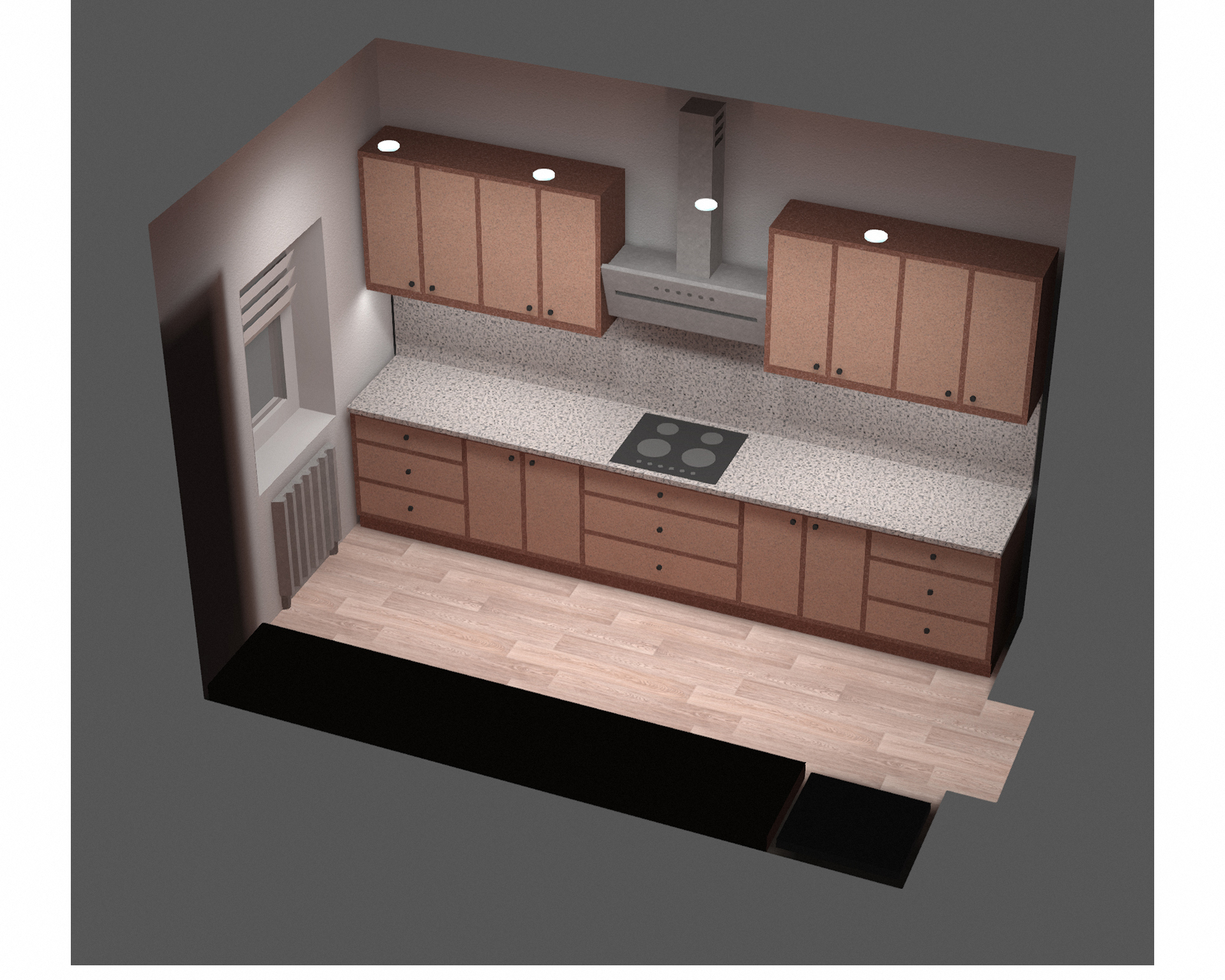 Кухня 2240 х 3670 мм — Изображение №6 — Архитектура на Dprofile