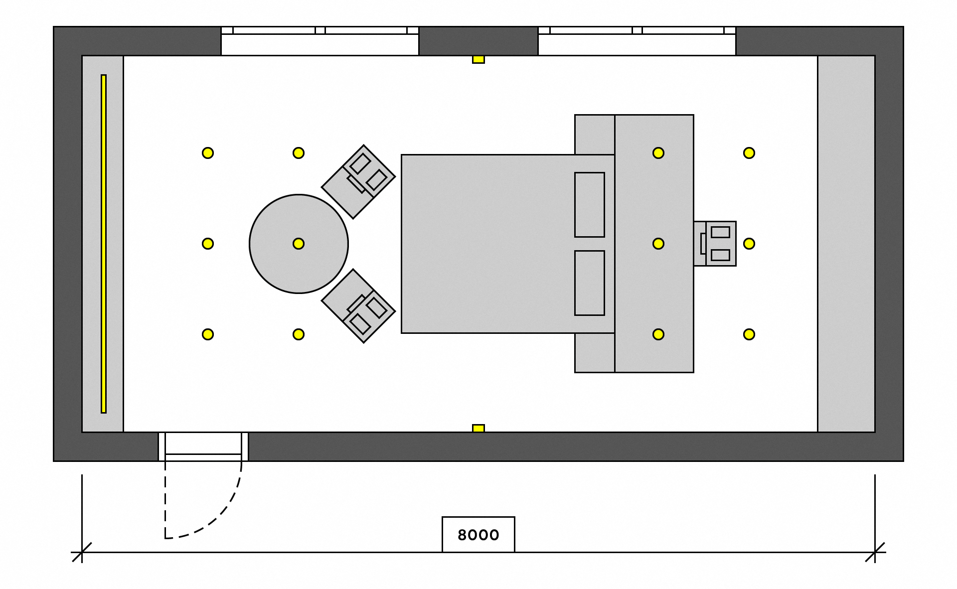 Спальня 3800 х 8000 мм — Изображение №2 — 3D, Архитектура на Dprofile