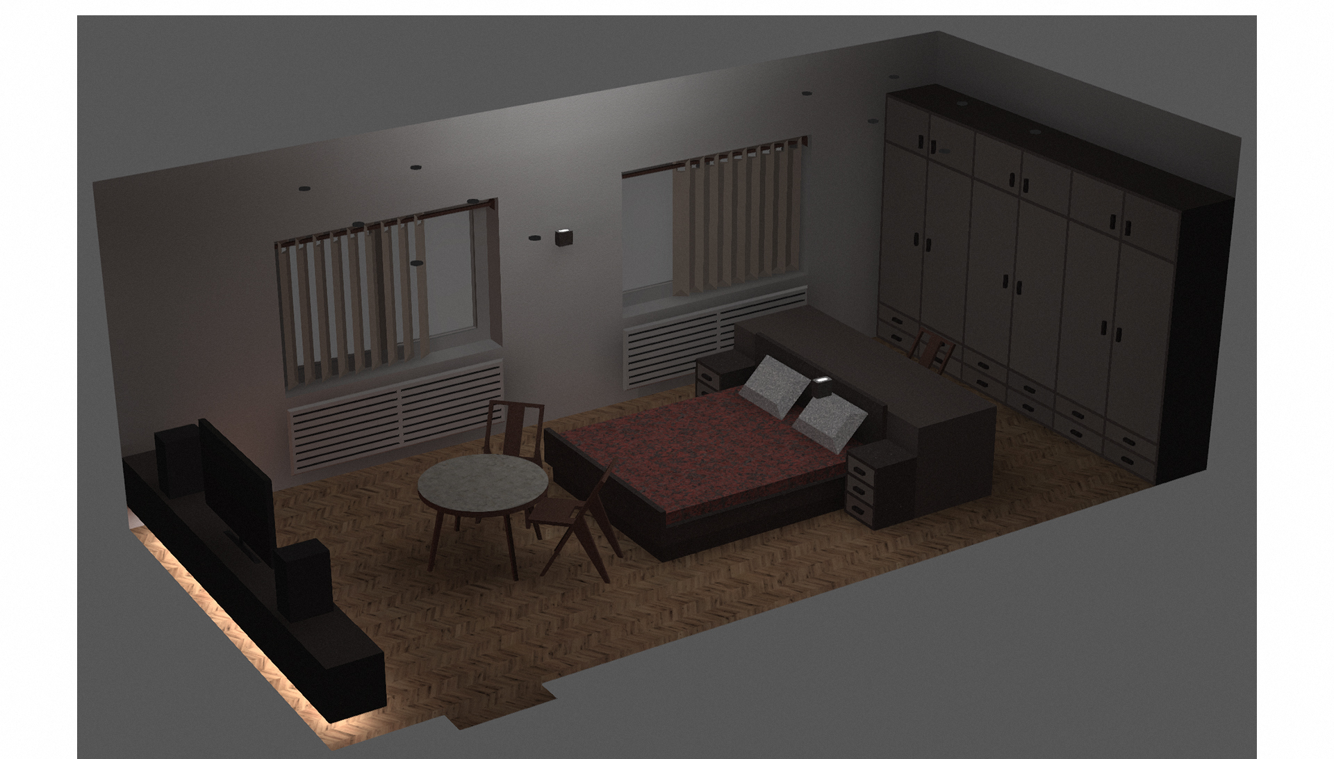 Спальня 3800 х 8000 мм — Изображение №19 — Архитектура на Dprofile