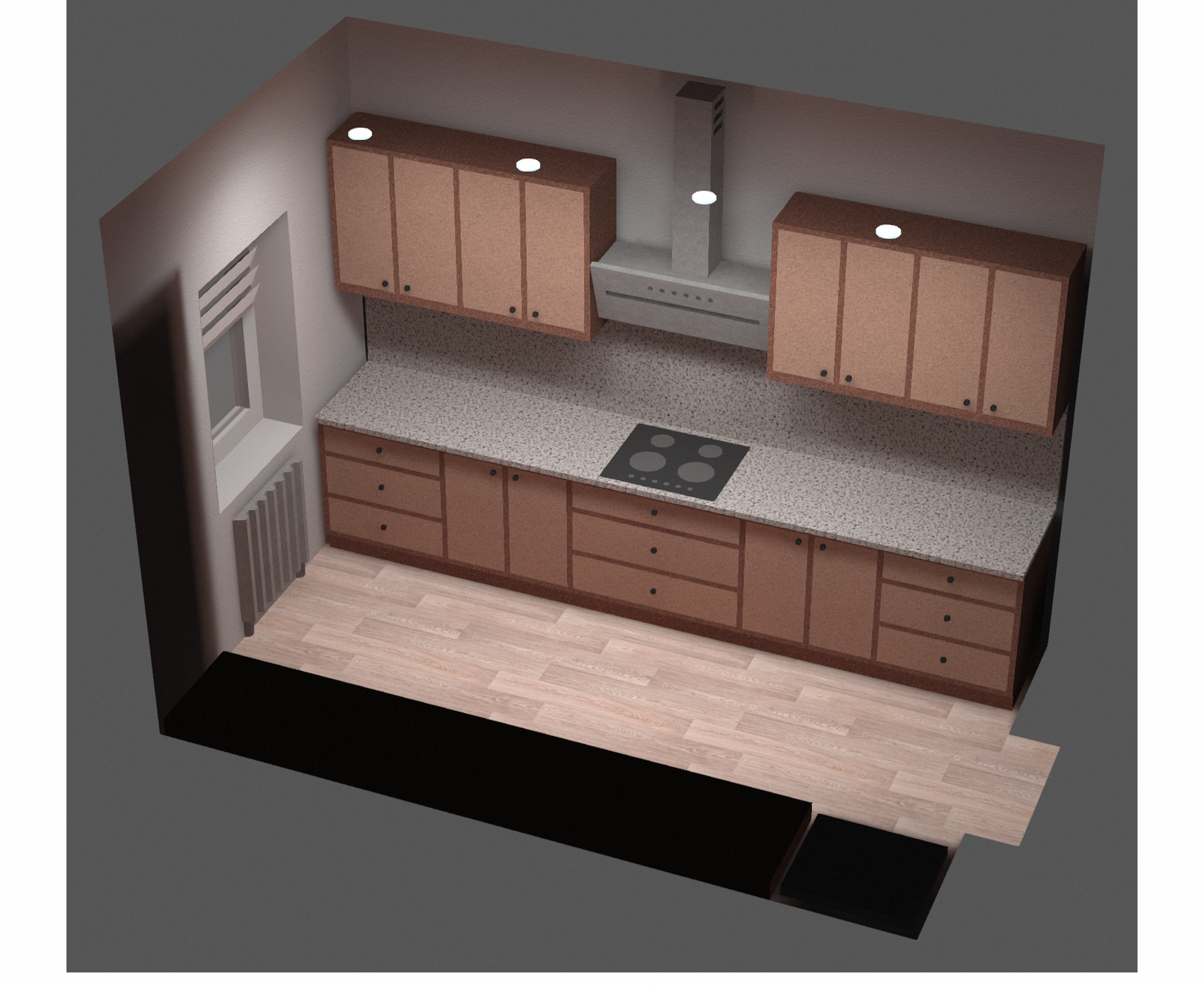 Кухня 2240 х 3670 мм — Изображение №11 — 3D, Архитектура на Dprofile