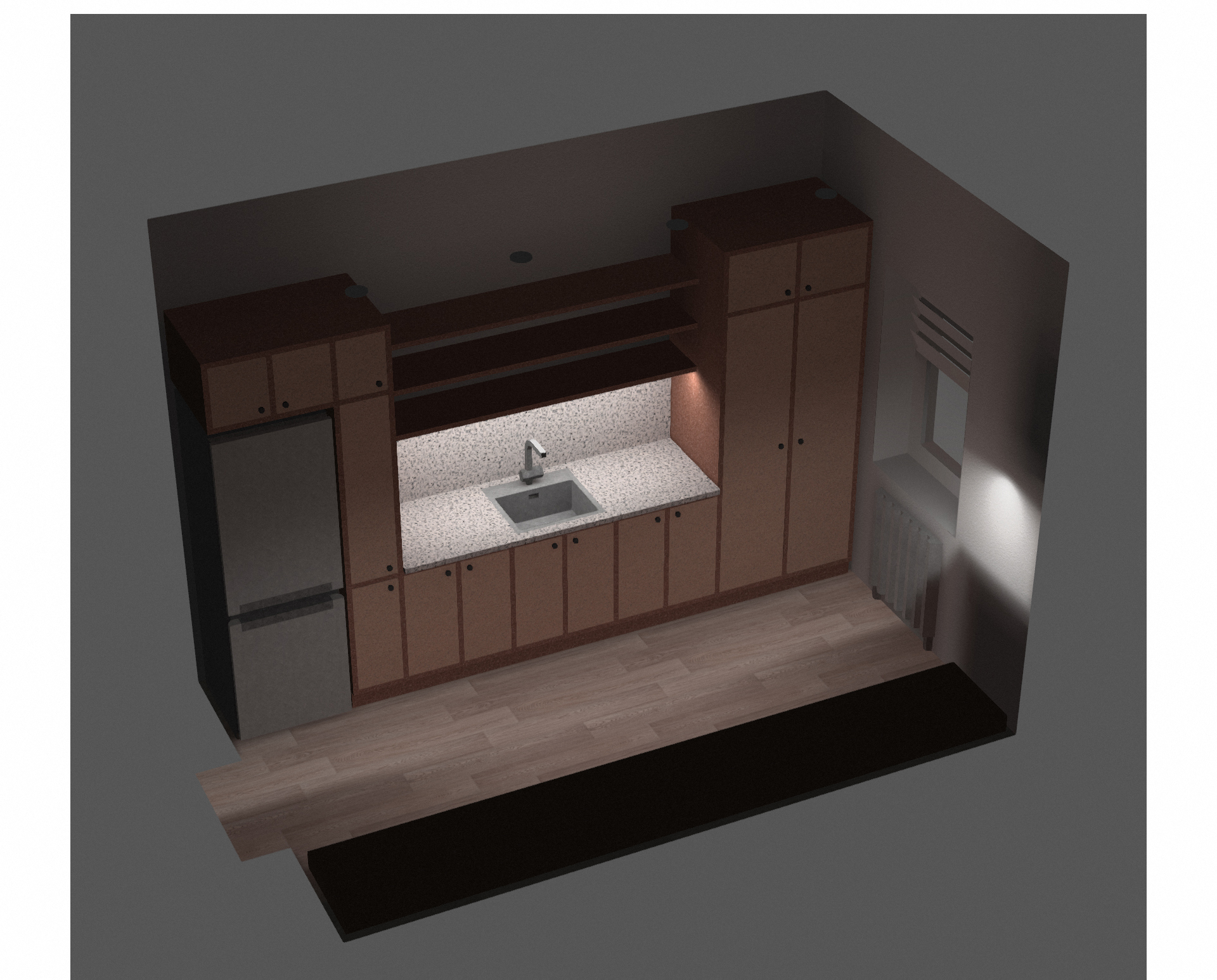 Кухня 2240 х 3670 мм — Изображение №14 — Архитектура на Dprofile