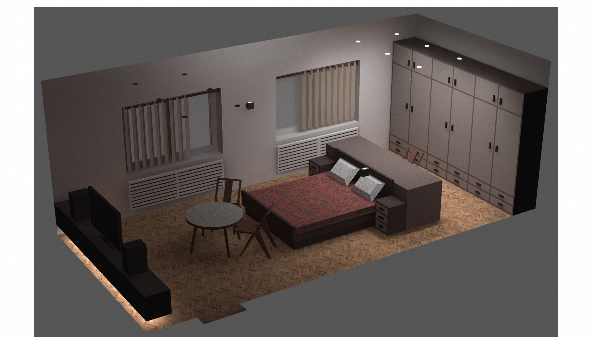 Спальня 3800 х 8000 мм — Изображение №14 — Архитектура на Dprofile