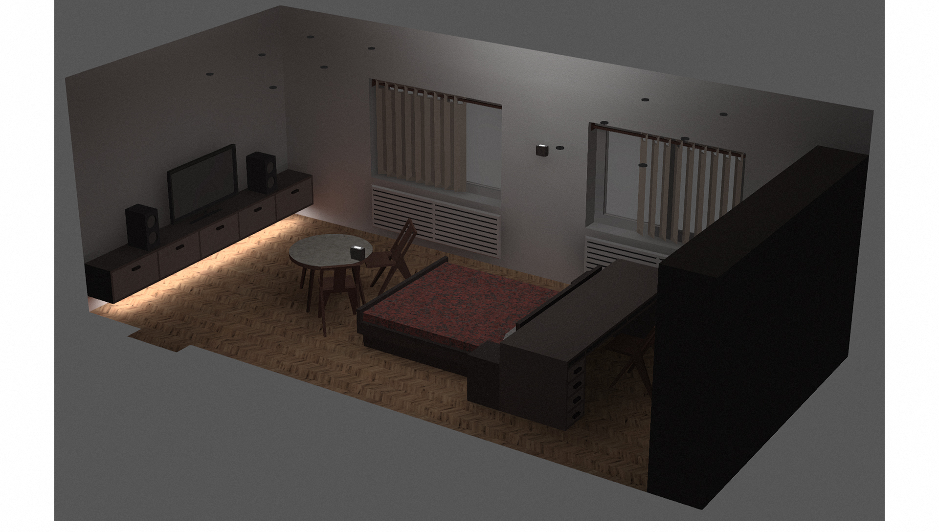 Спальня 3800 х 8000 мм — Изображение №21 — Архитектура на Dprofile