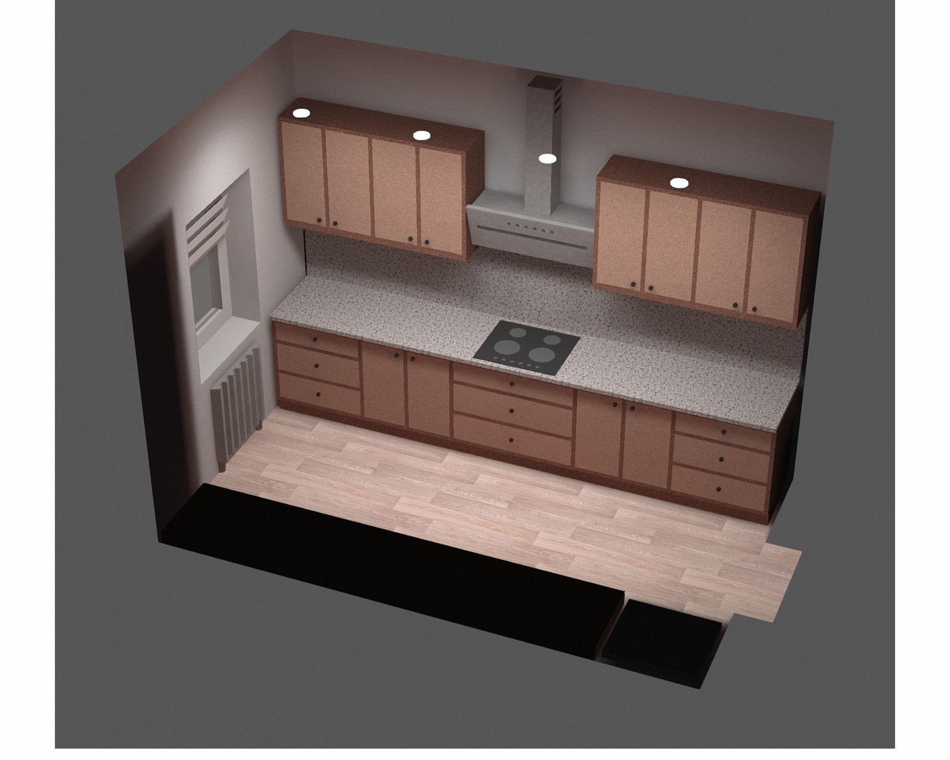 Кухня 2240 х 3670 мм — Изображение №11 — Архитектура на Dprofile