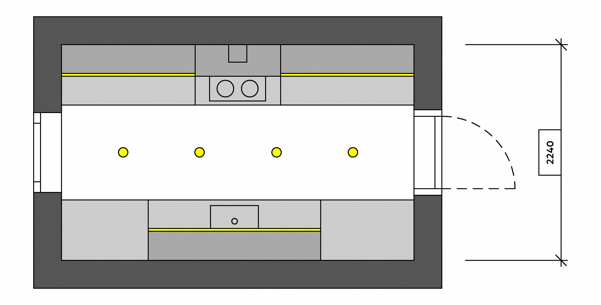 Кухня 2240 х 3670 мм — Изображение №2 — 3D, Архитектура на Dprofile