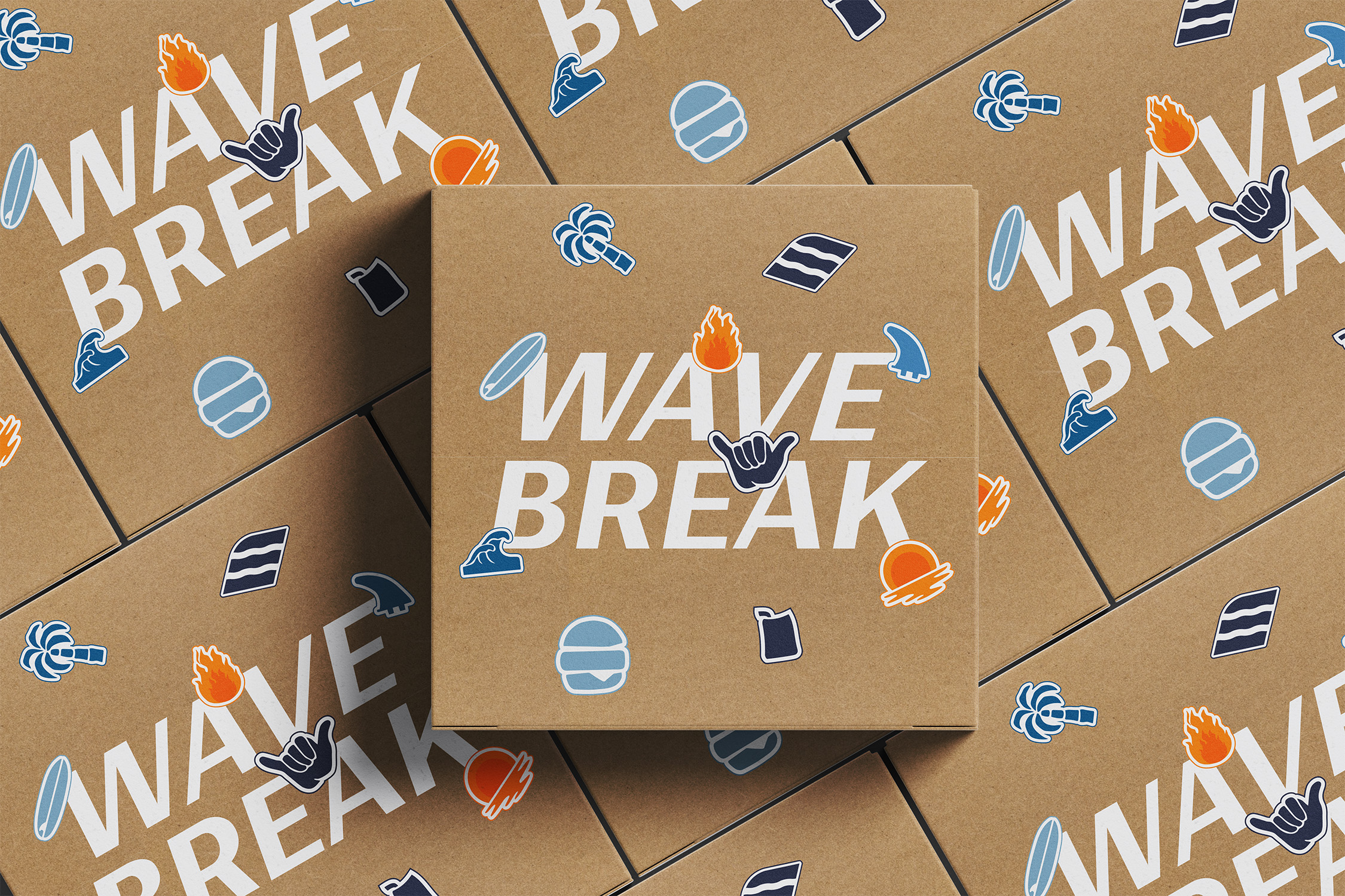 Wave Break | Visual identity — Изображение №6 — Брендинг на Dprofile