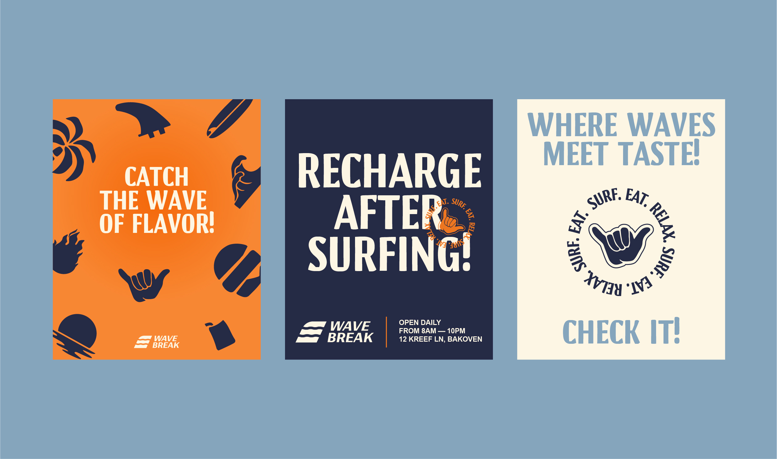 Wave Break | Visual identity — Изображение №14 — Брендинг на Dprofile