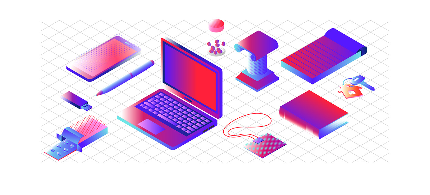 ABBYY Brand Illustrations \\ 2022 — Изображение №4 — Брендинг, Иллюстрация на Dprofile