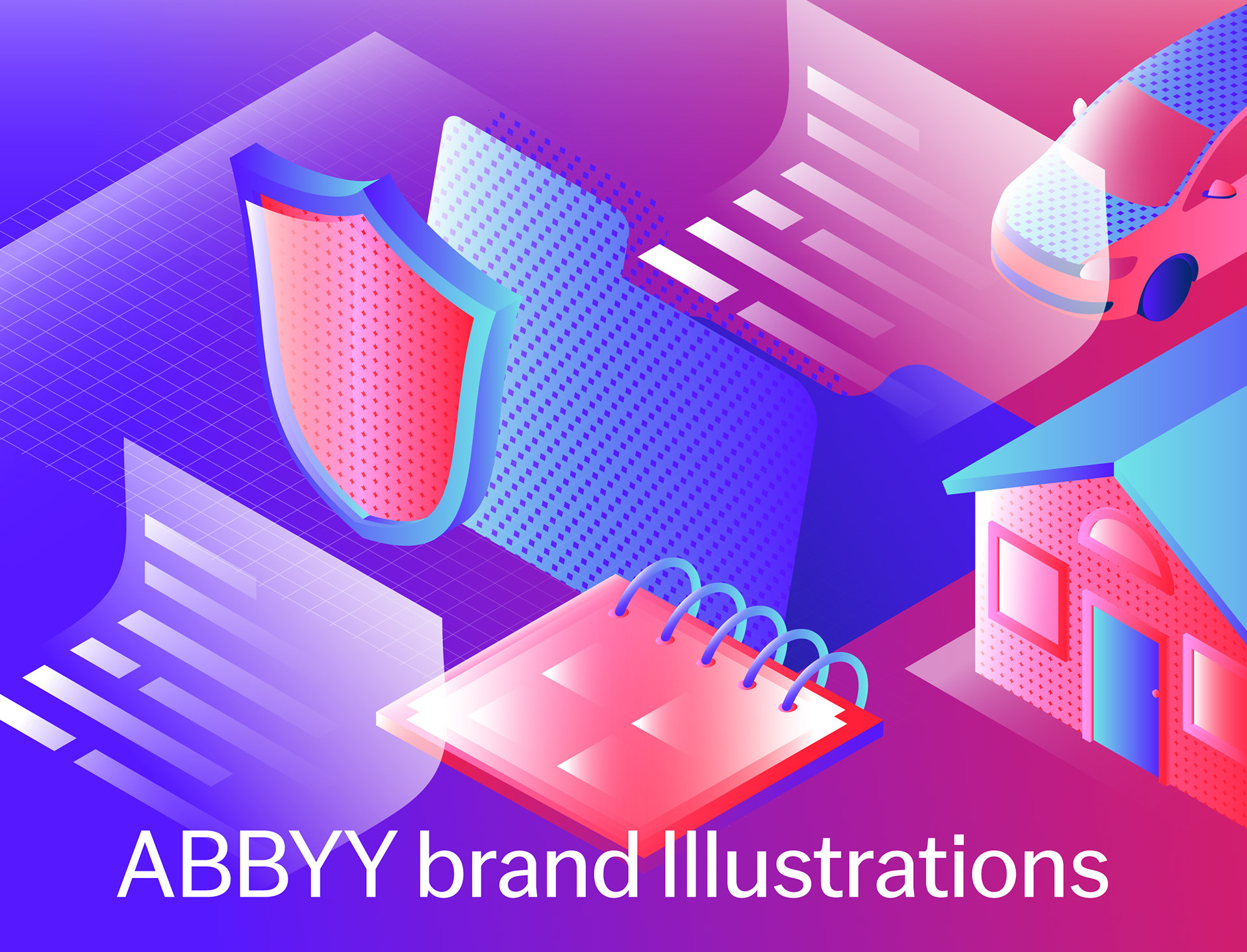ABBYY Brand Illustrations \\ 2022 — Изображение №1 — Брендинг, Иллюстрация на Dprofile
