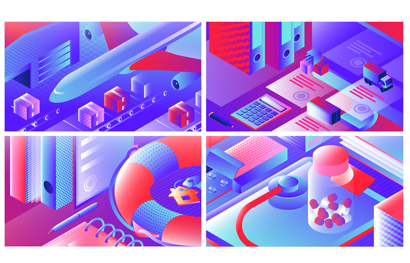 ABBYY Brand Illustrations \\ 2022 — Изображение №13 — Брендинг, Иллюстрация на Dprofile