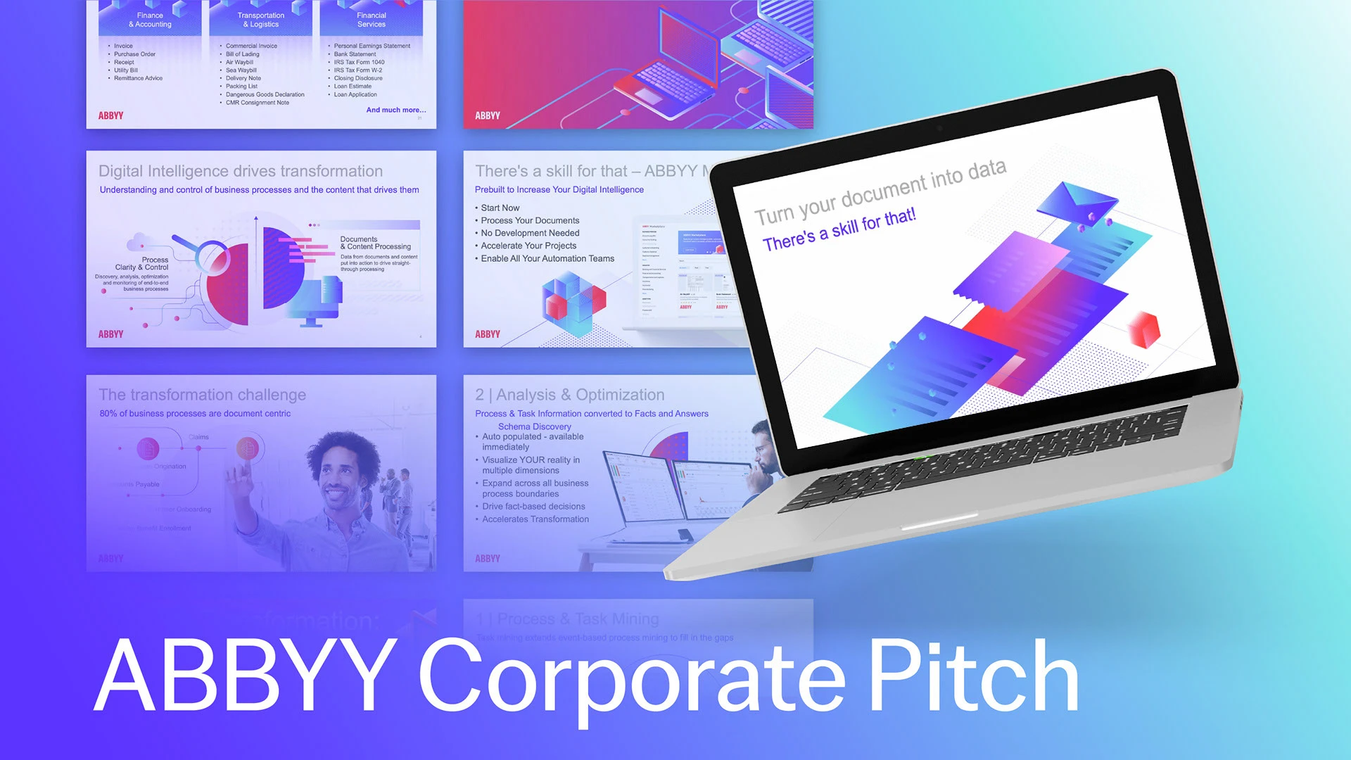 ABBYY Corporate pitch \\ 2022 — Изображение №1 — Иллюстрация, Маркетинг на Dprofile
