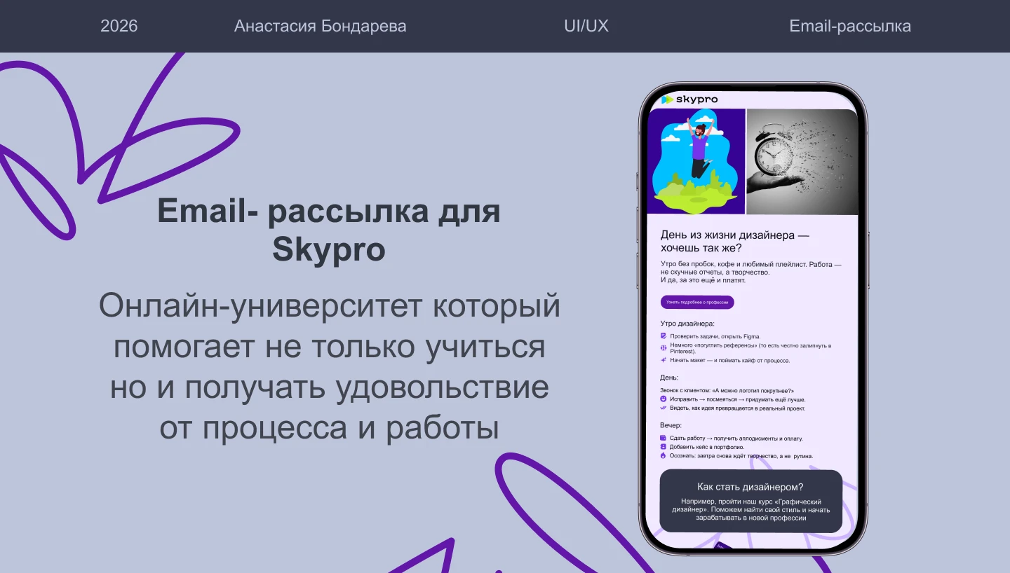 Дизайн email-рассылки для Skypro — Изображение №1 — Интерфейсы на Dprofile