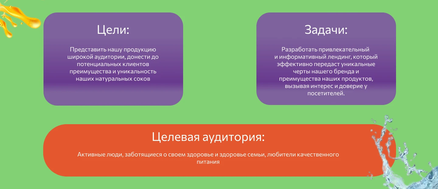 Лендинг для доставки соков — Изображение №2 — Интерфейсы на Dprofile