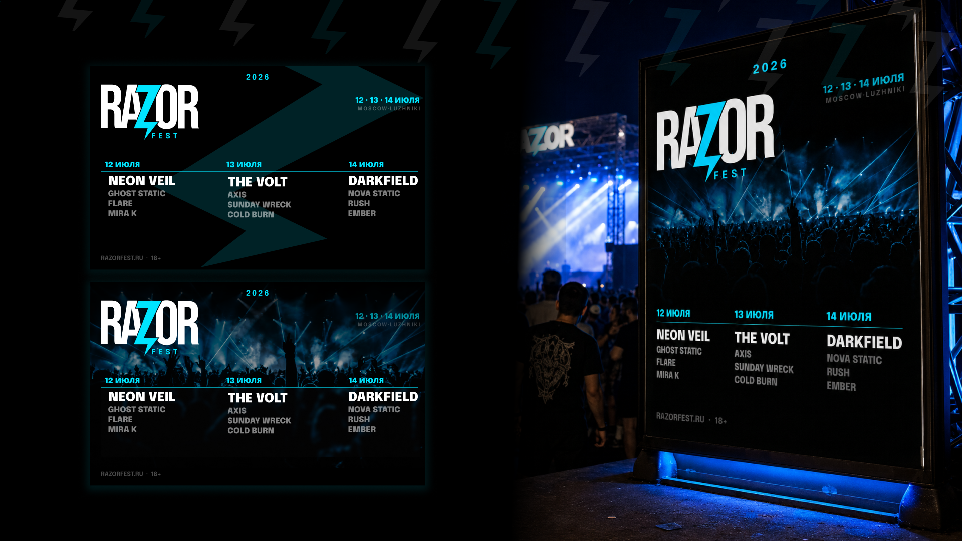 Музыкальный фестиваль RAZOR fest — Изображение №8 — Брендинг на Dprofile