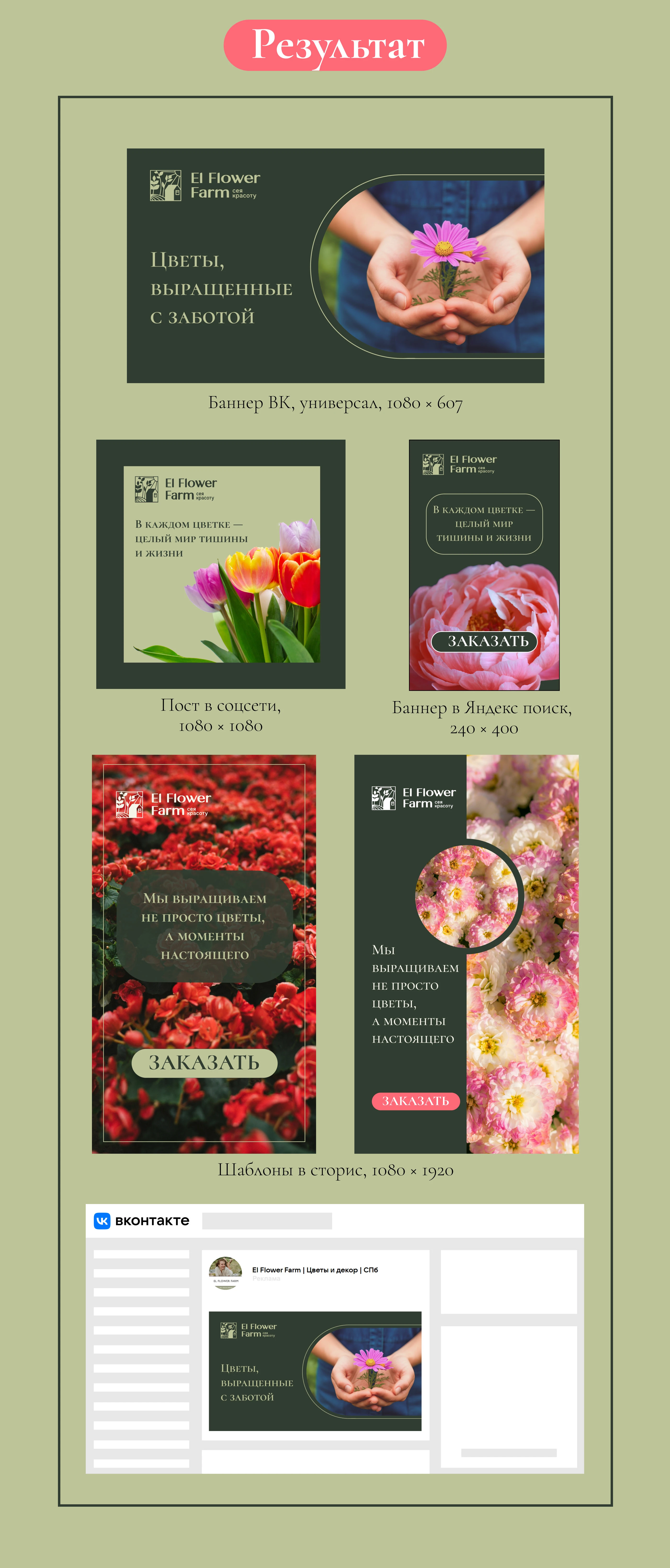 Создание баннеров для цветочной фермы — Изображение №3 — Графика, Маркетинг на Dprofile