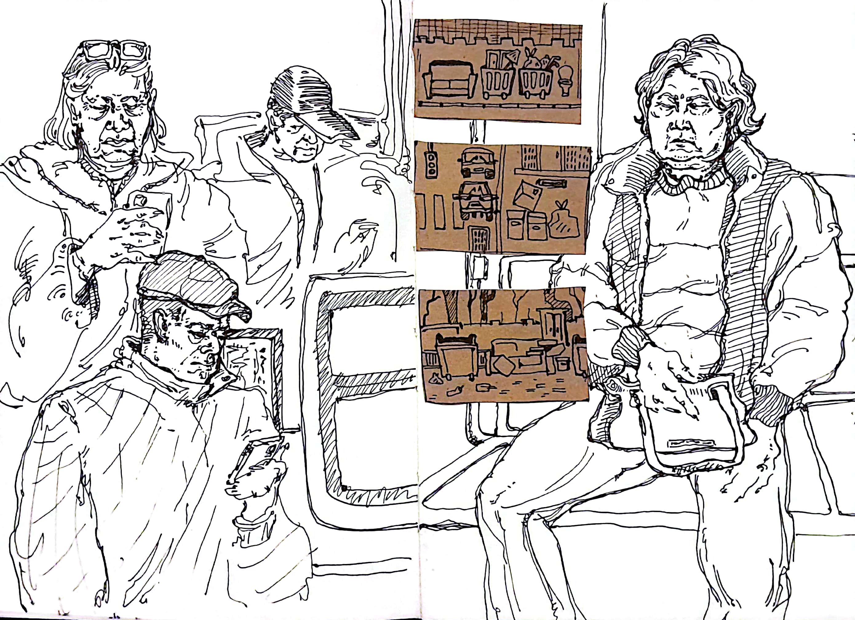 Обои-мурал "Пассажиры". Концепт. — Изображение №13 — Иллюстрация, Графика на Dprofile