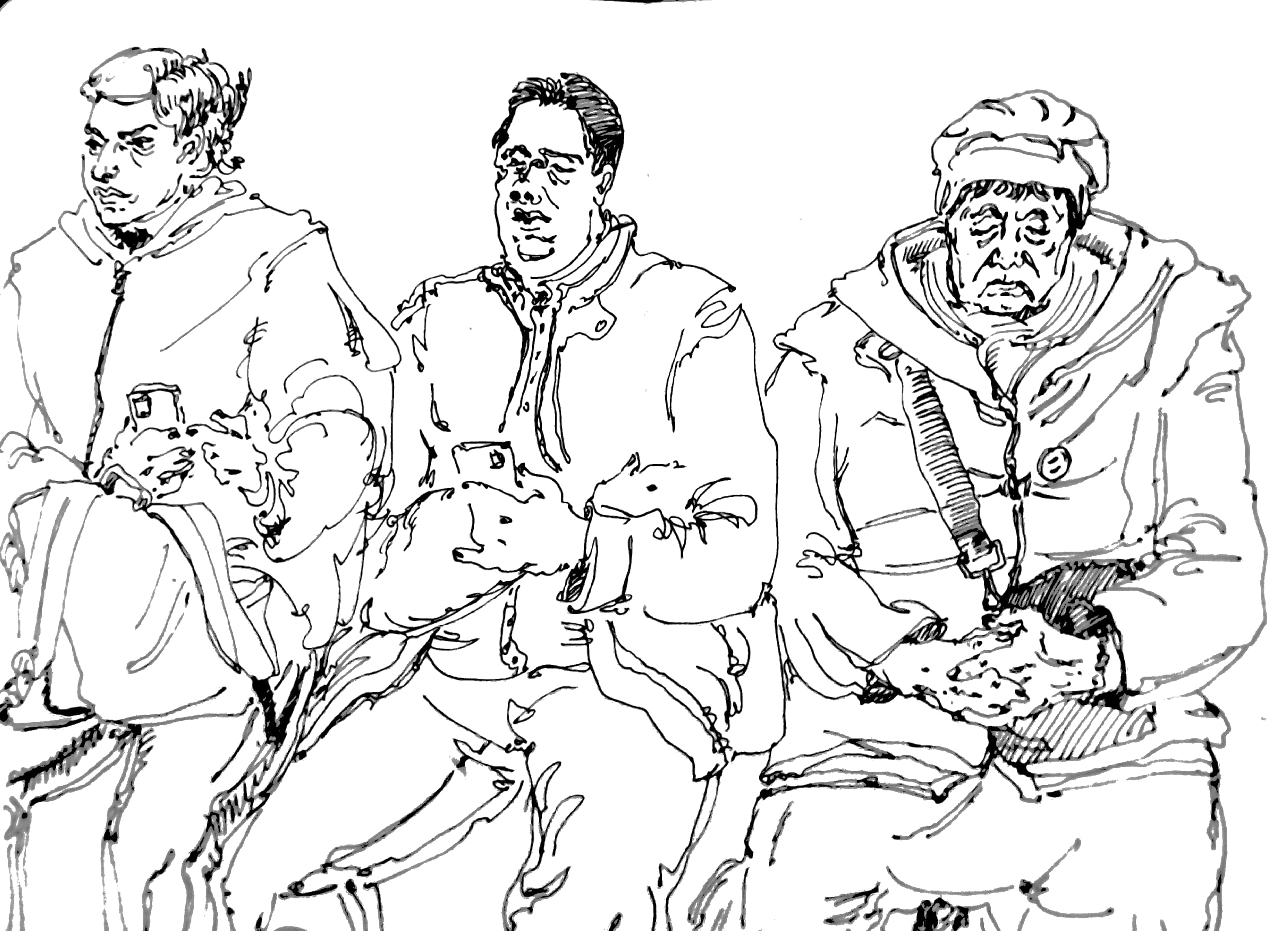 Обои-мурал "Пассажиры". Концепт. — Изображение №12 — Иллюстрация, Графика на Dprofile