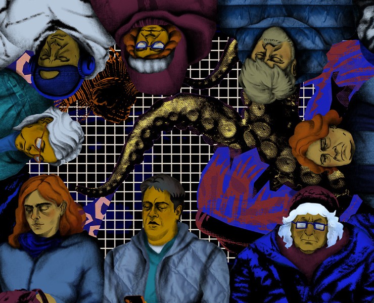 Обои-мурал "Пассажиры". Концепт. на Dprofile