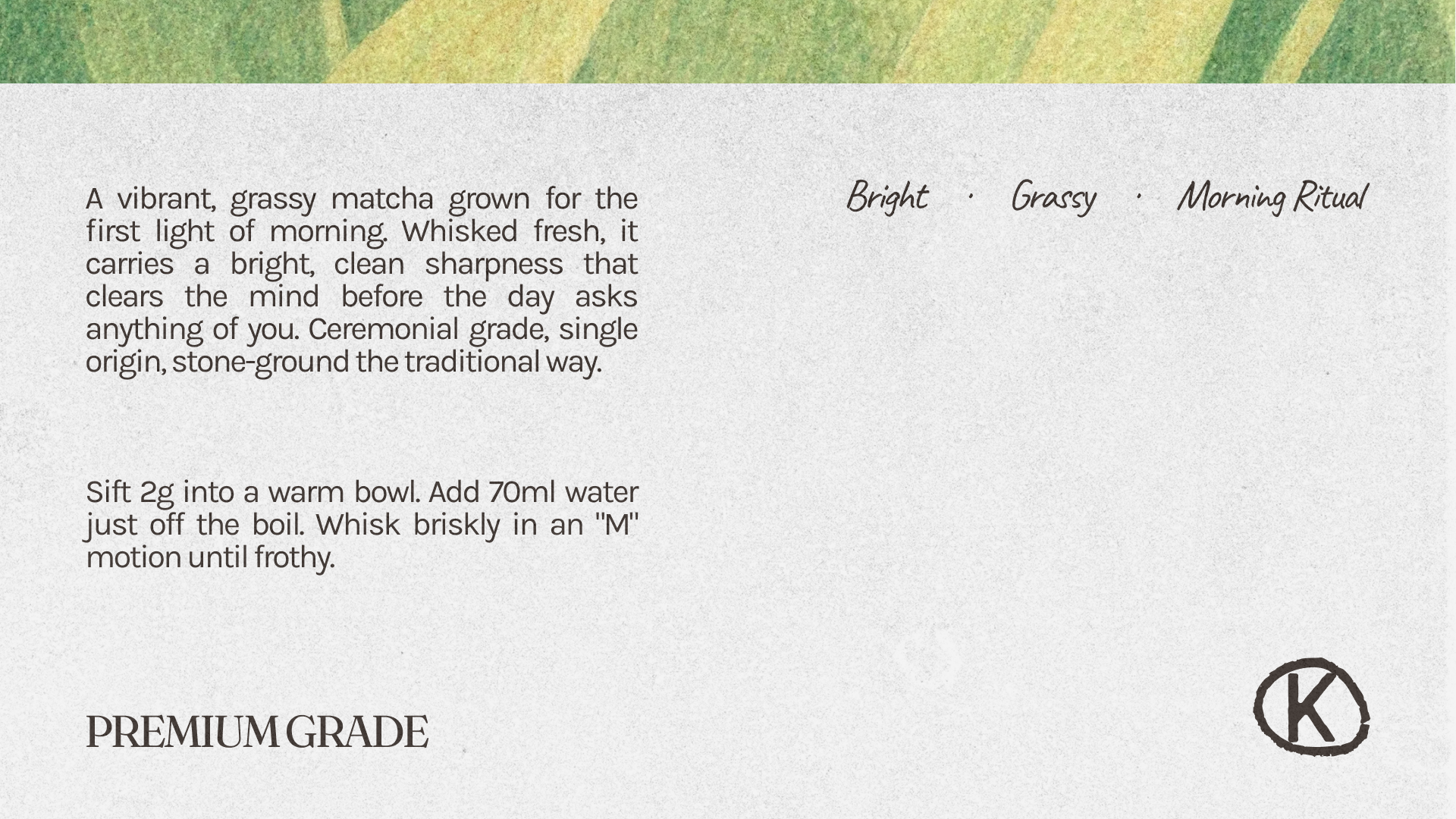 Kamakura - Brand Identity for Ceremonial Matcha — Изображение №7 — Брендинг, Графика на Dprofile