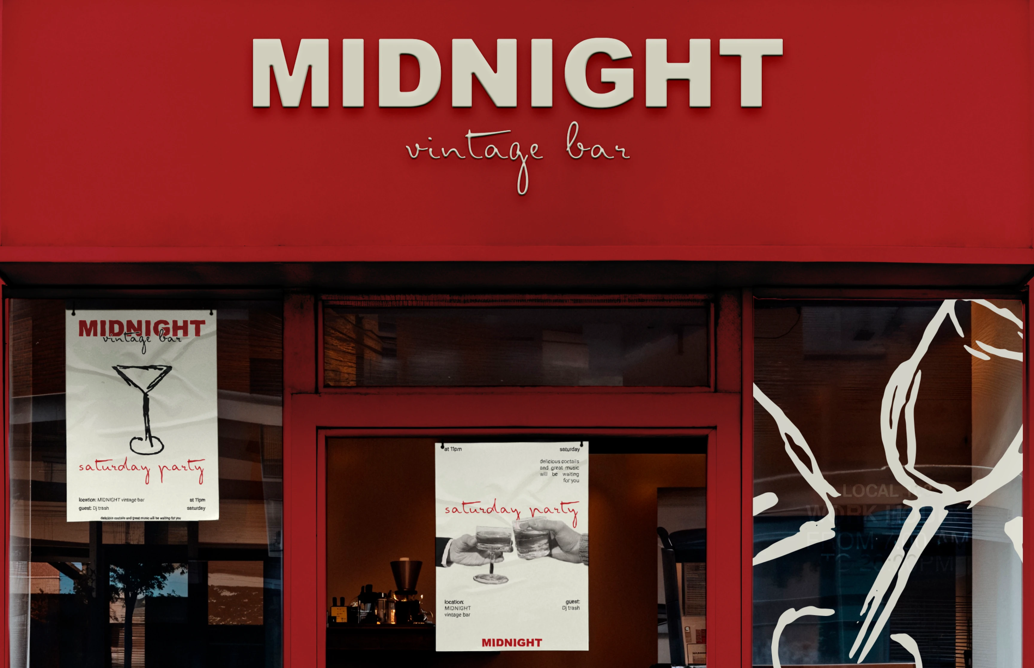 MIDNIGHT vintage bar | фирменный стиль — Изображение №10 — Брендинг на Dprofile