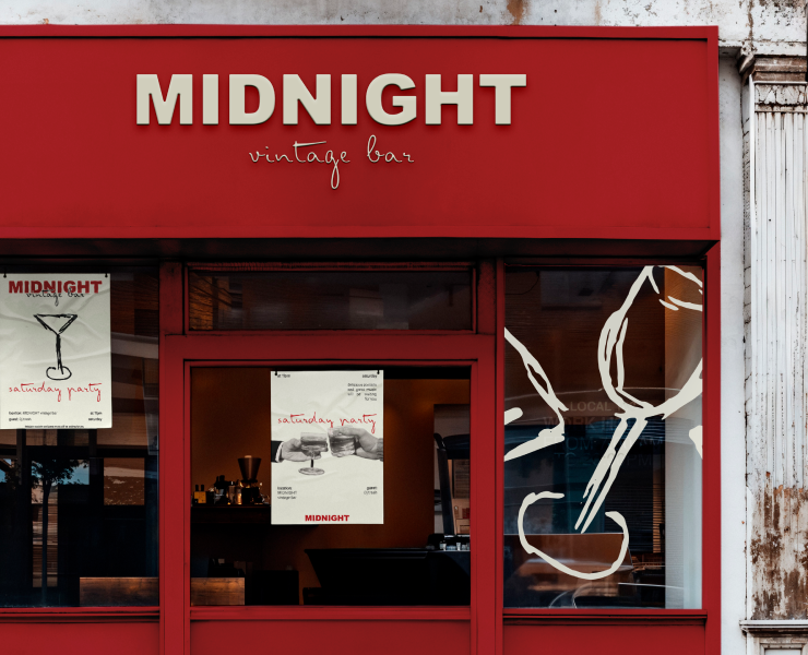 MIDNIGHT vintage bar | фирменный стиль — Брендинг на Dprofile