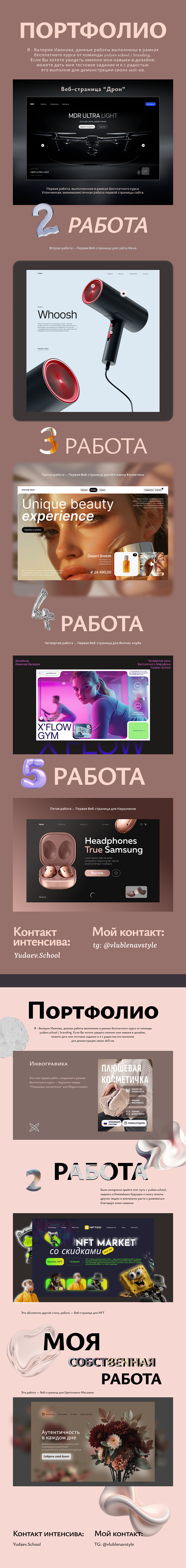 Веб-страницы + Карточка товара. По Юдаев Школа. — Изображение №1 — Интерфейсы, Брендинг на Dprofile