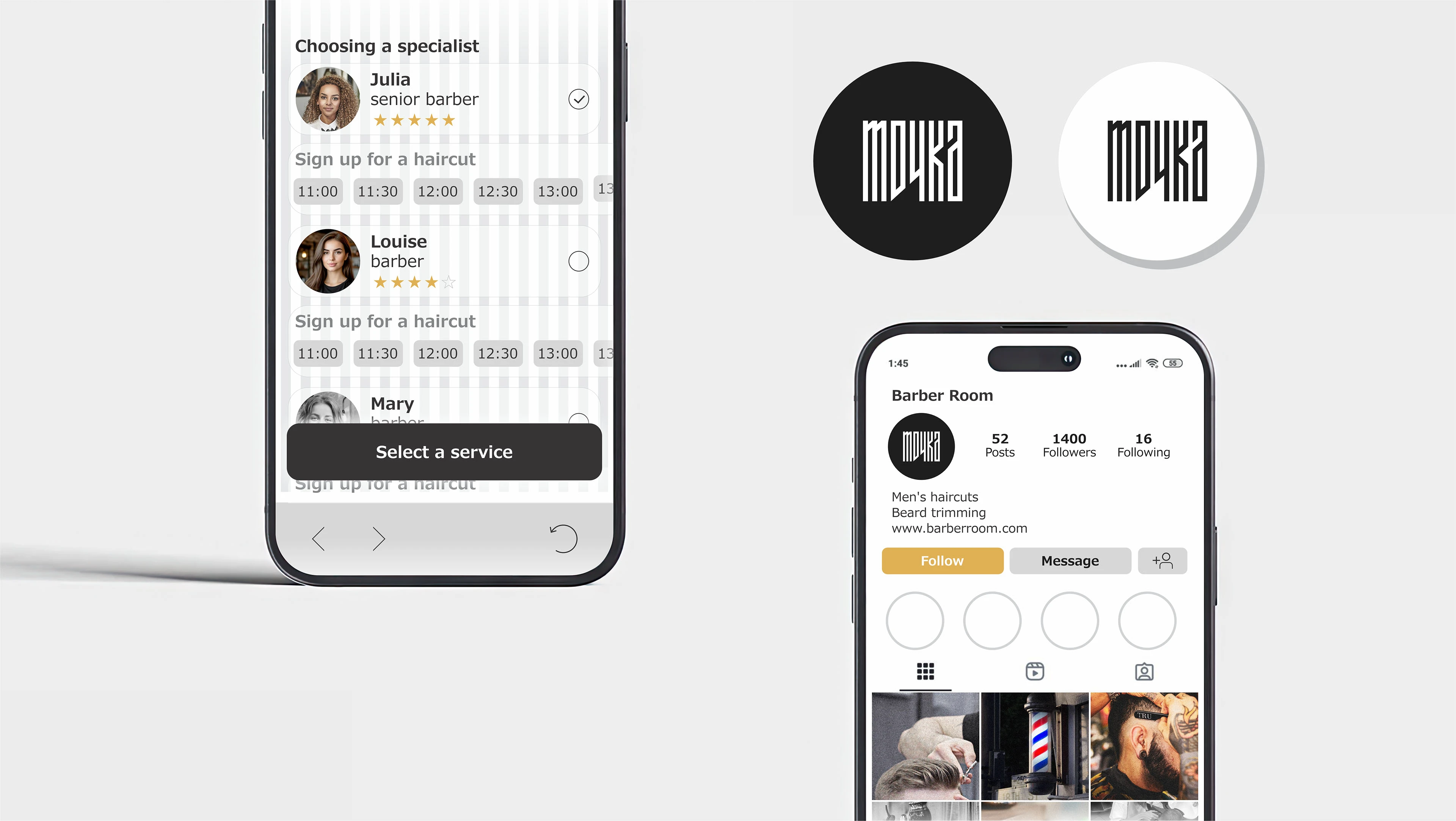 Logo Design | Barber Room . tochka — Изображение №12 — Брендинг на Dprofile