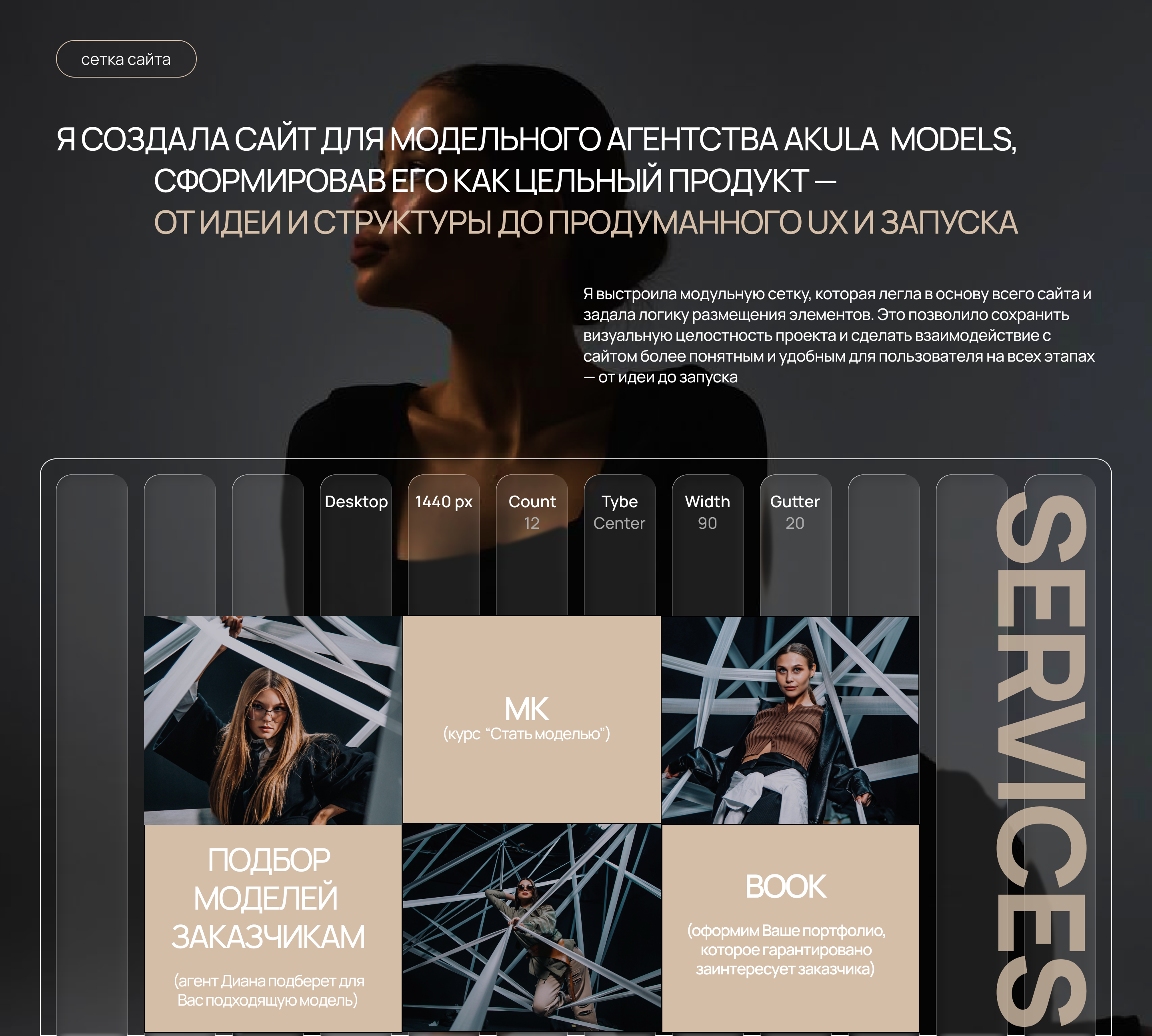 Сайт для модельного агентства Akula Models — Изображение №6 — Интерфейсы на Dprofile