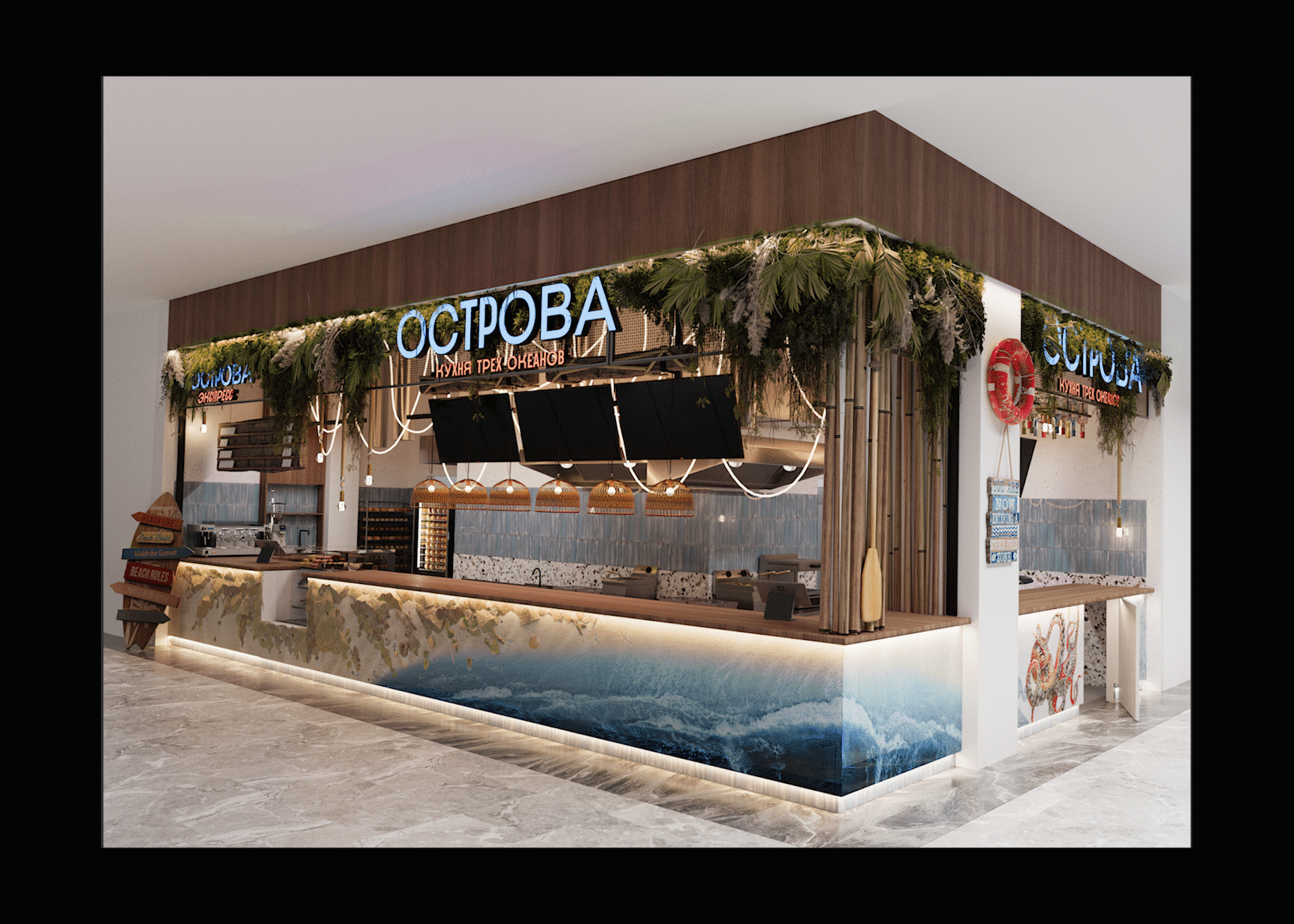 Ресторан "Острова" — Изображение №24 — 3D, Архитектура на Dprofile