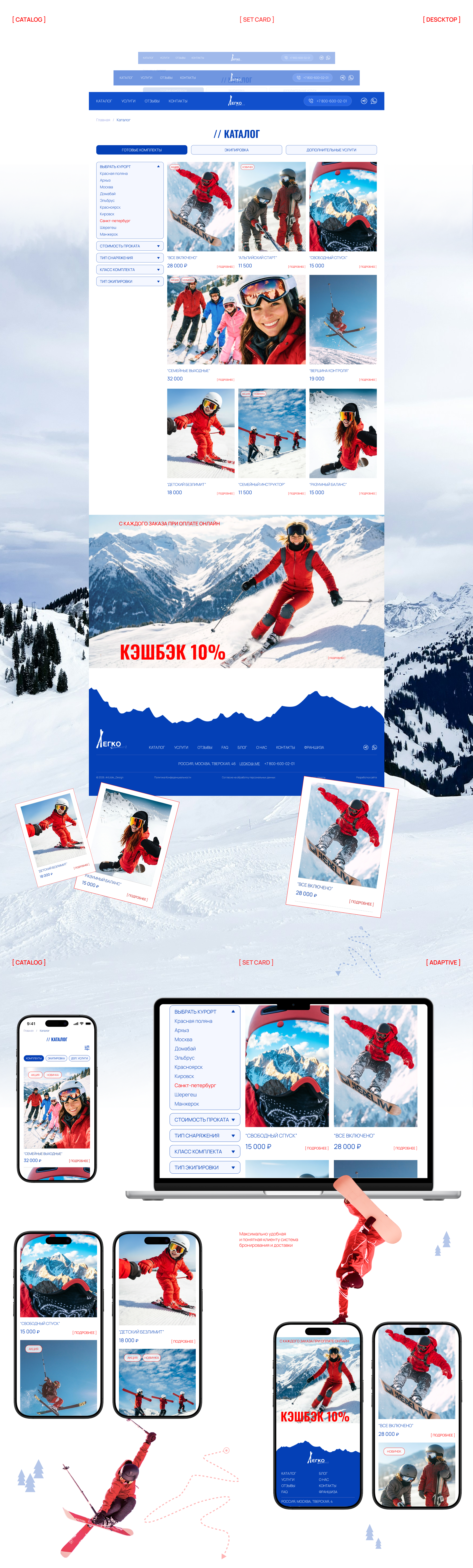 Онлайн-сервис по аренде горнолыжного оборудования — Изображение №7 — Интерфейсы на Dprofile