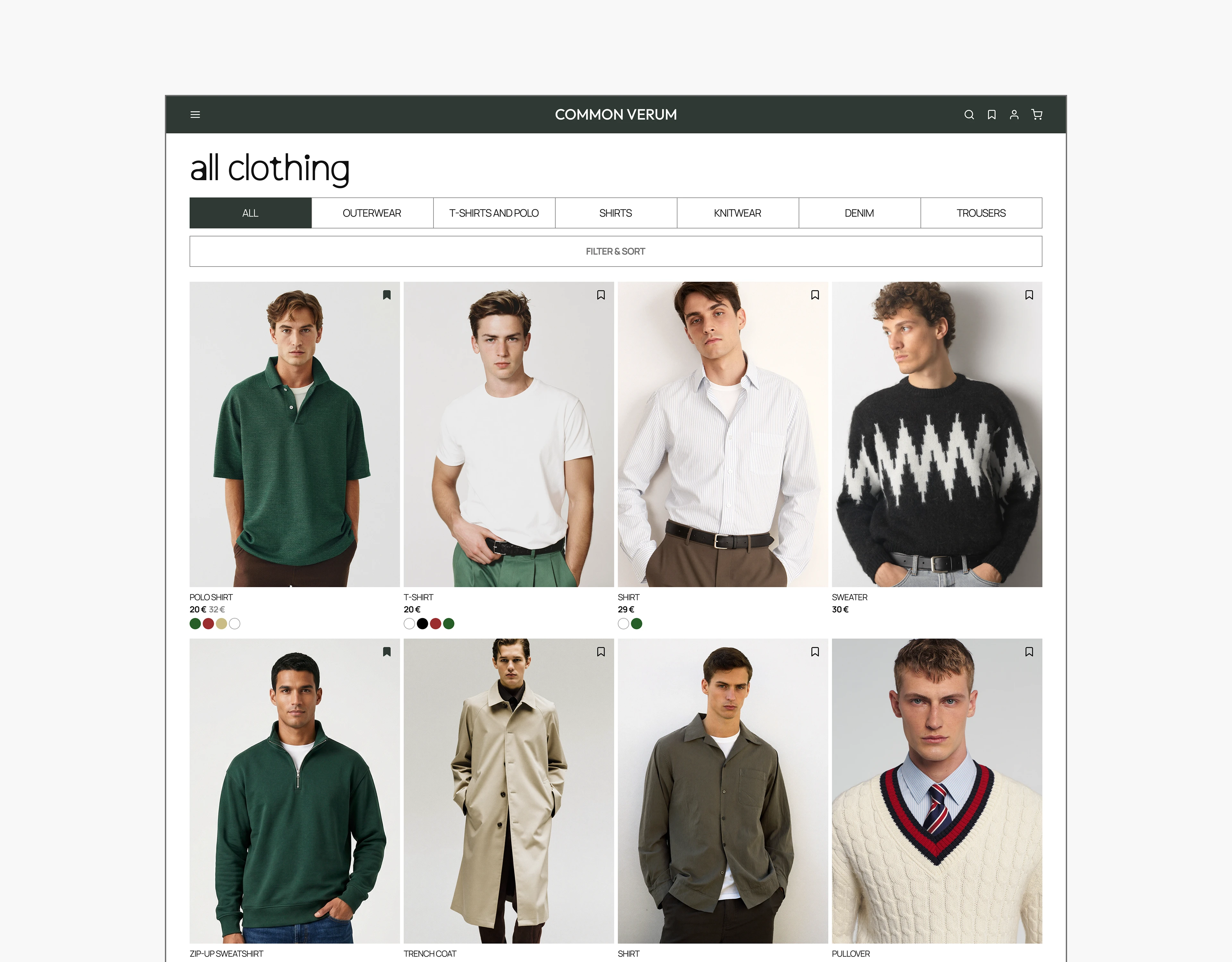 COMMON VERUM | E-commerce — Изображение №7 — Интерфейсы, Брендинг на Dprofile