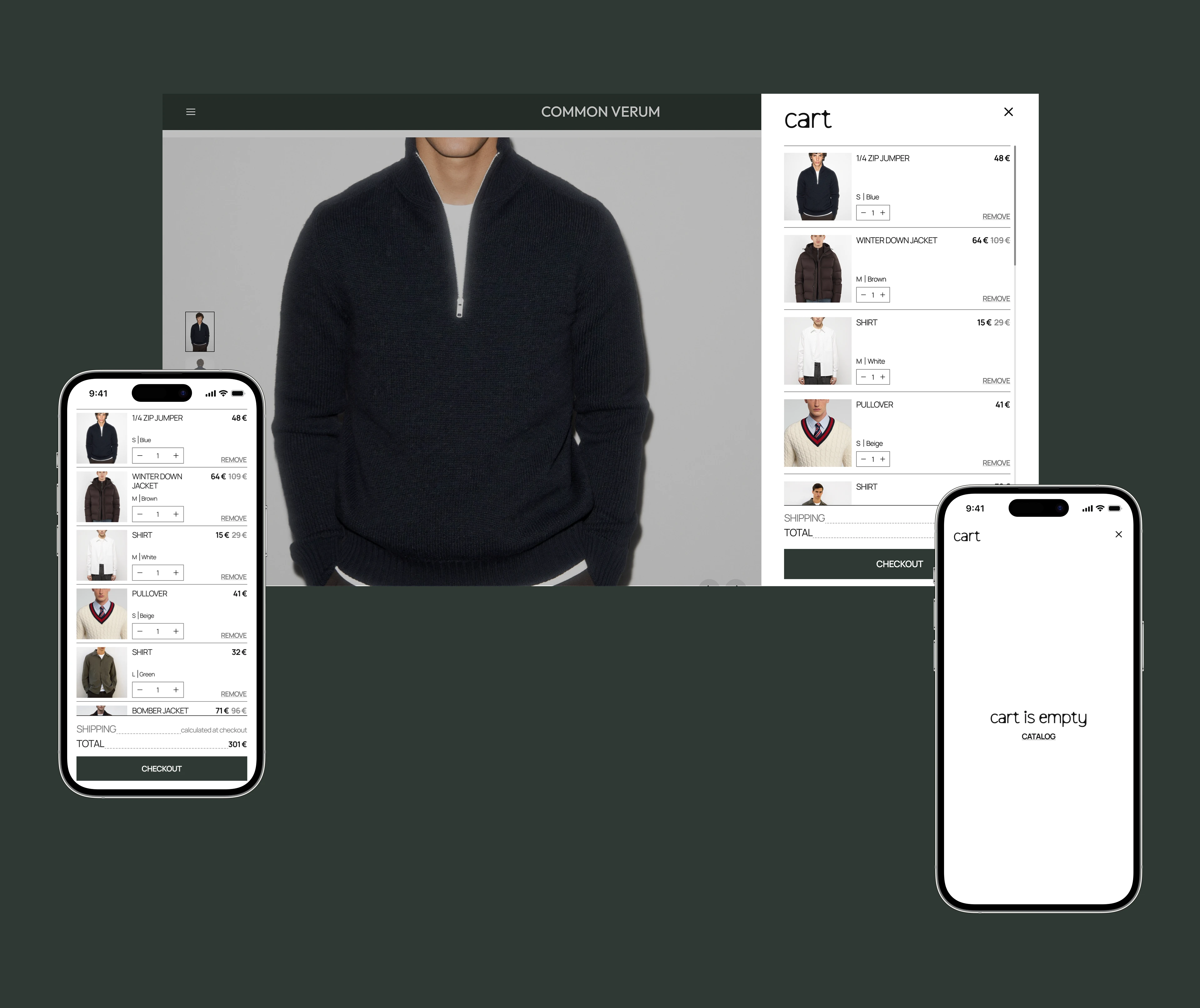COMMON VERUM | E-commerce — Изображение №14 — Интерфейсы, Брендинг на Dprofile