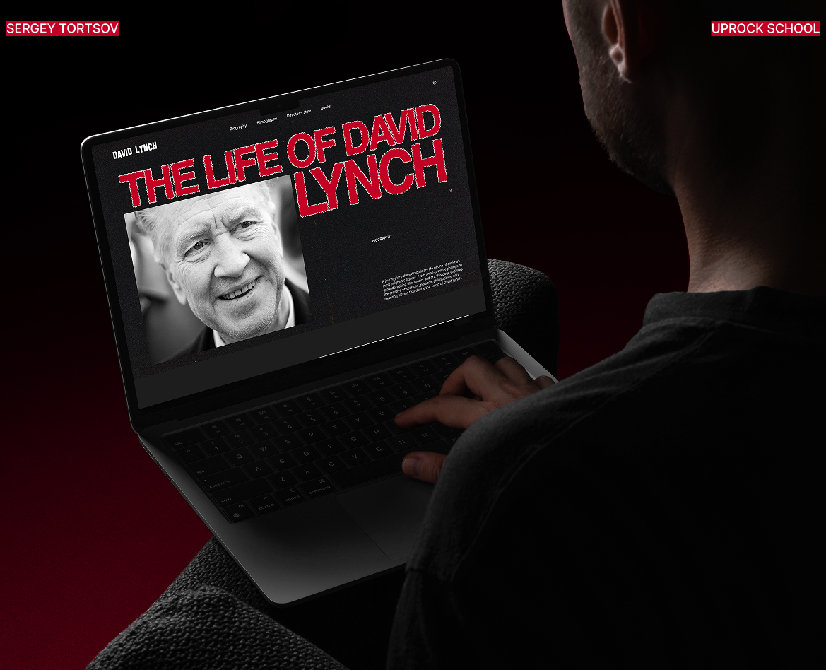 David Lynch│Biography Website — Интерфейсы на Dprofile
