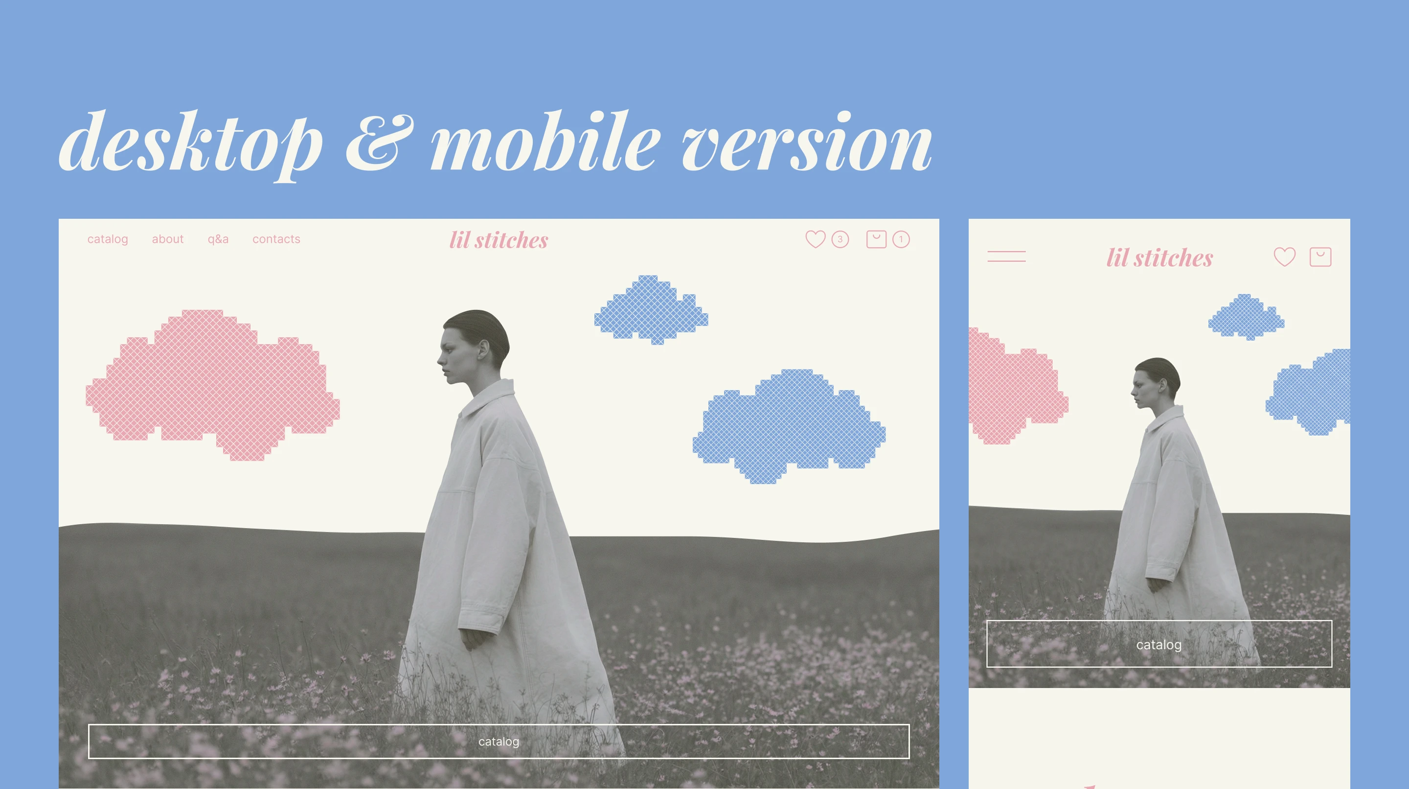 lil stitches | e-commerce website design — Изображение №3 — Интерфейсы, Брендинг на Dprofile