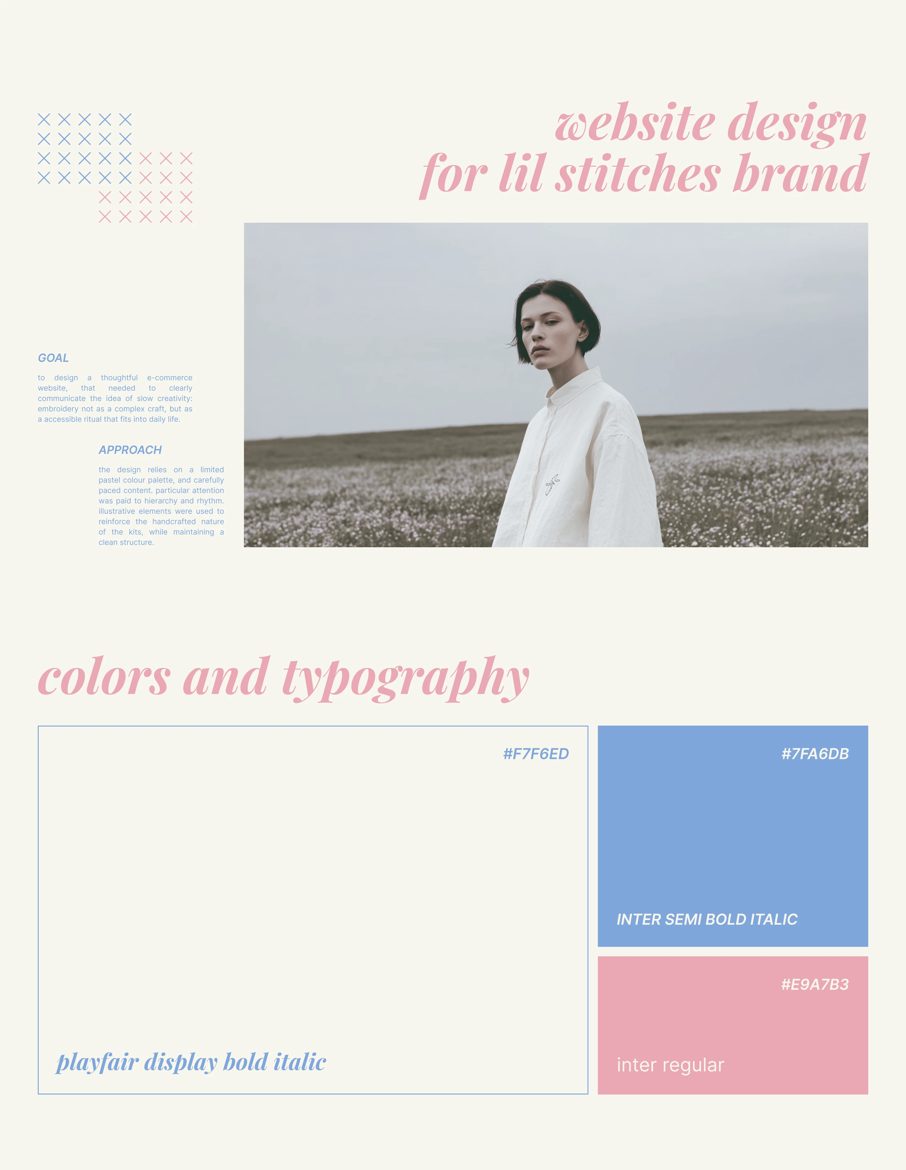 lil stitches | e-commerce website design — Изображение №2 — Интерфейсы, Брендинг на Dprofile