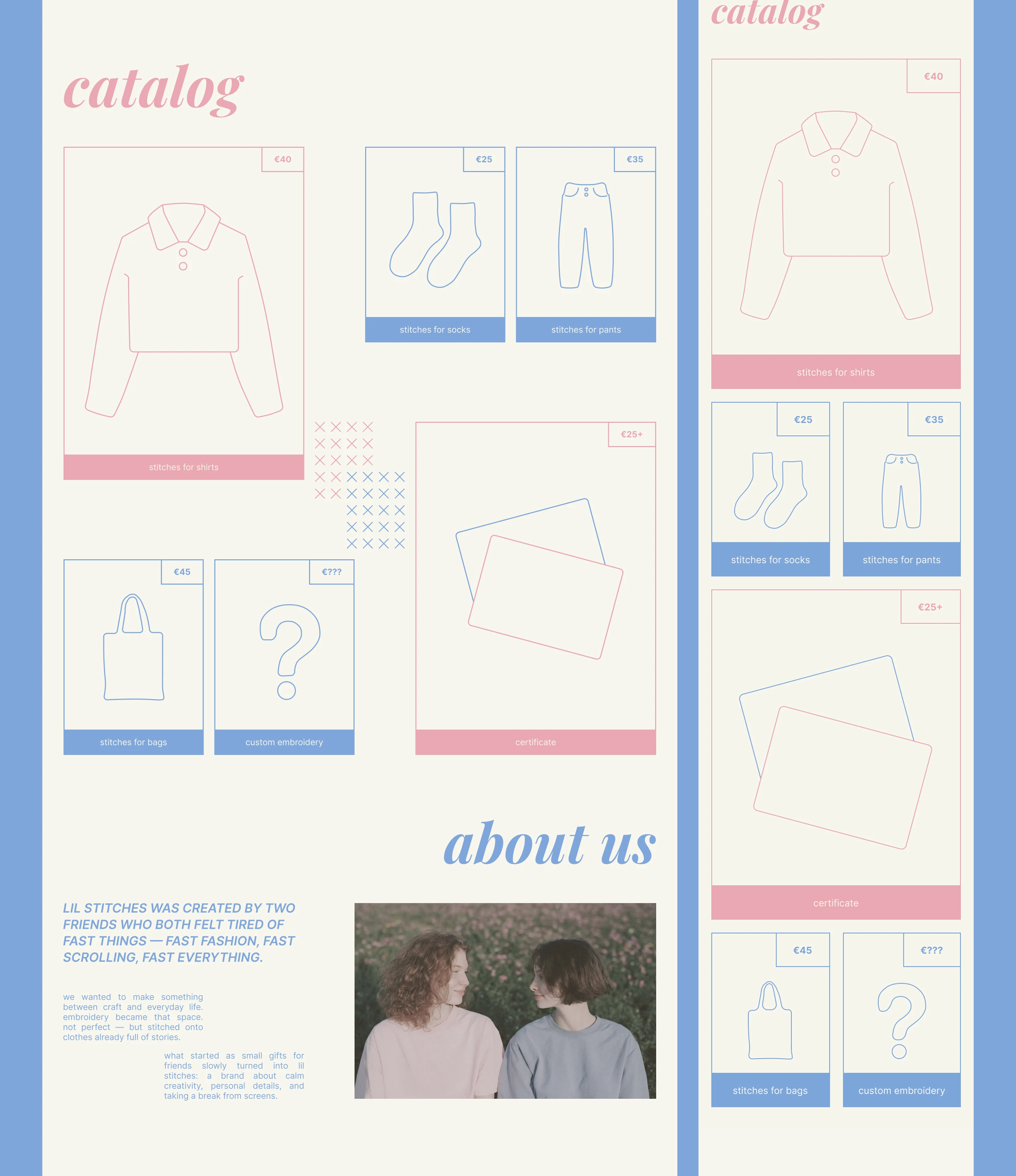 lil stitches | e-commerce website design — Изображение №4 — Интерфейсы, Брендинг на Dprofile