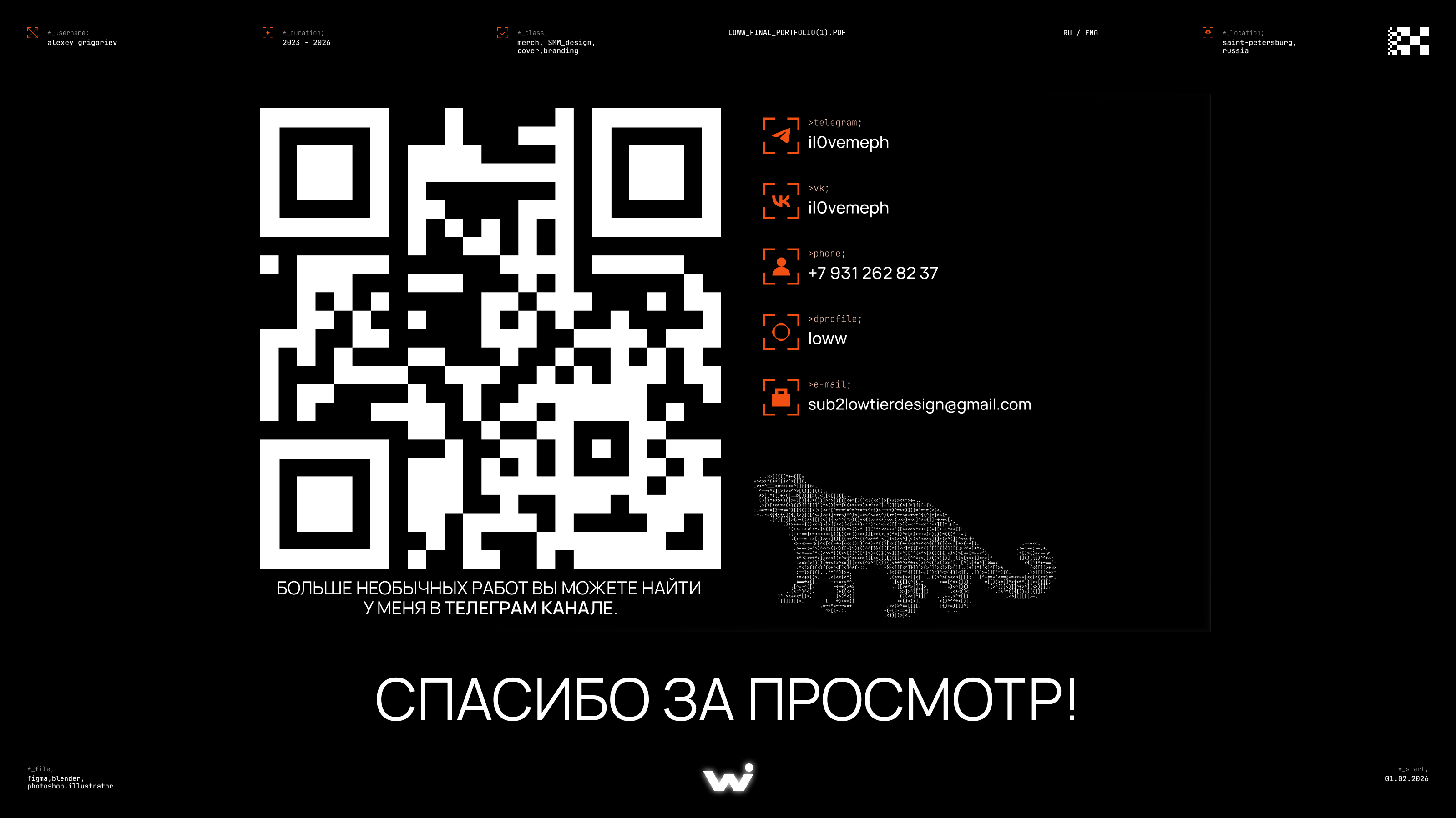 LOWw Portfolio (test) — Изображение №16 — Брендинг, Маркетинг на Dprofile